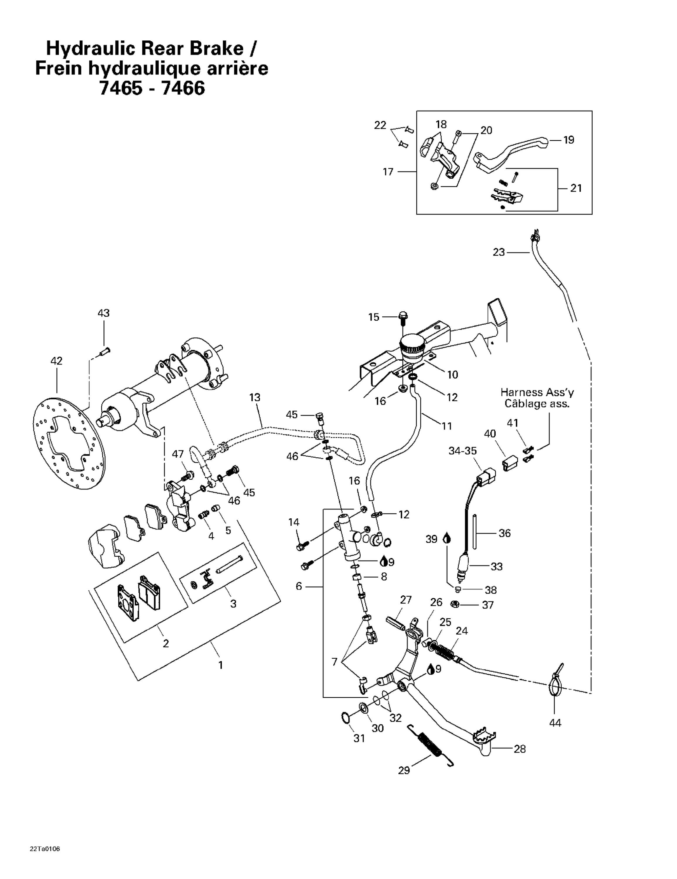 Hydraulic Rear Brake (7465 - 7466)