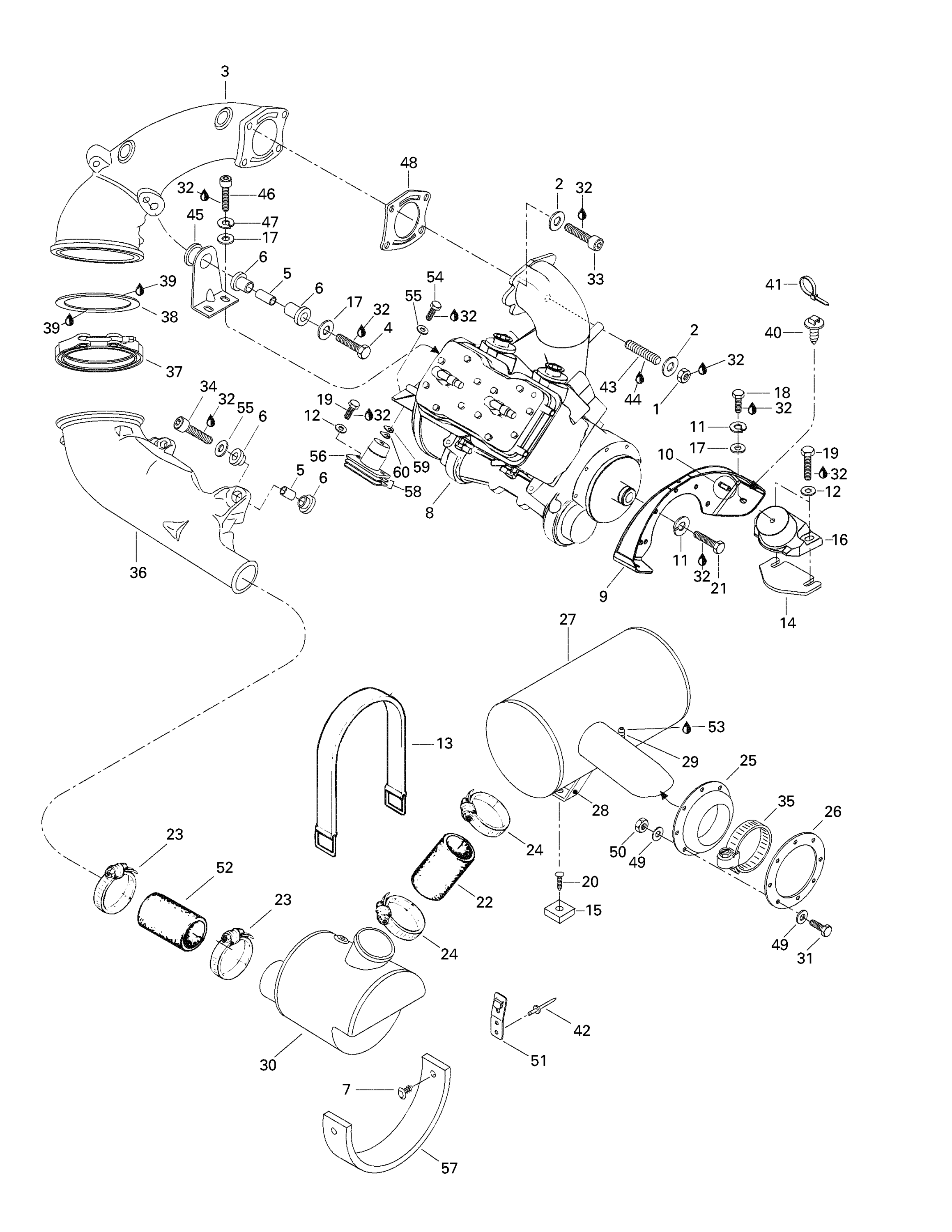 Engine Support And Muffler