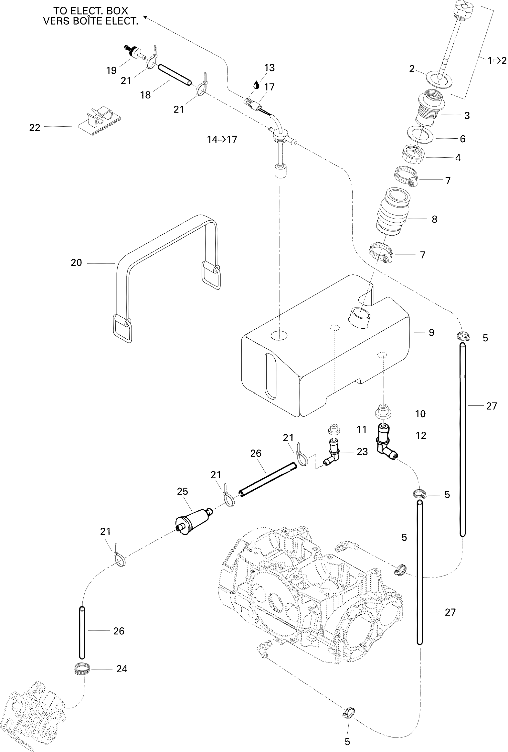 Схема узла: Oil Injection System