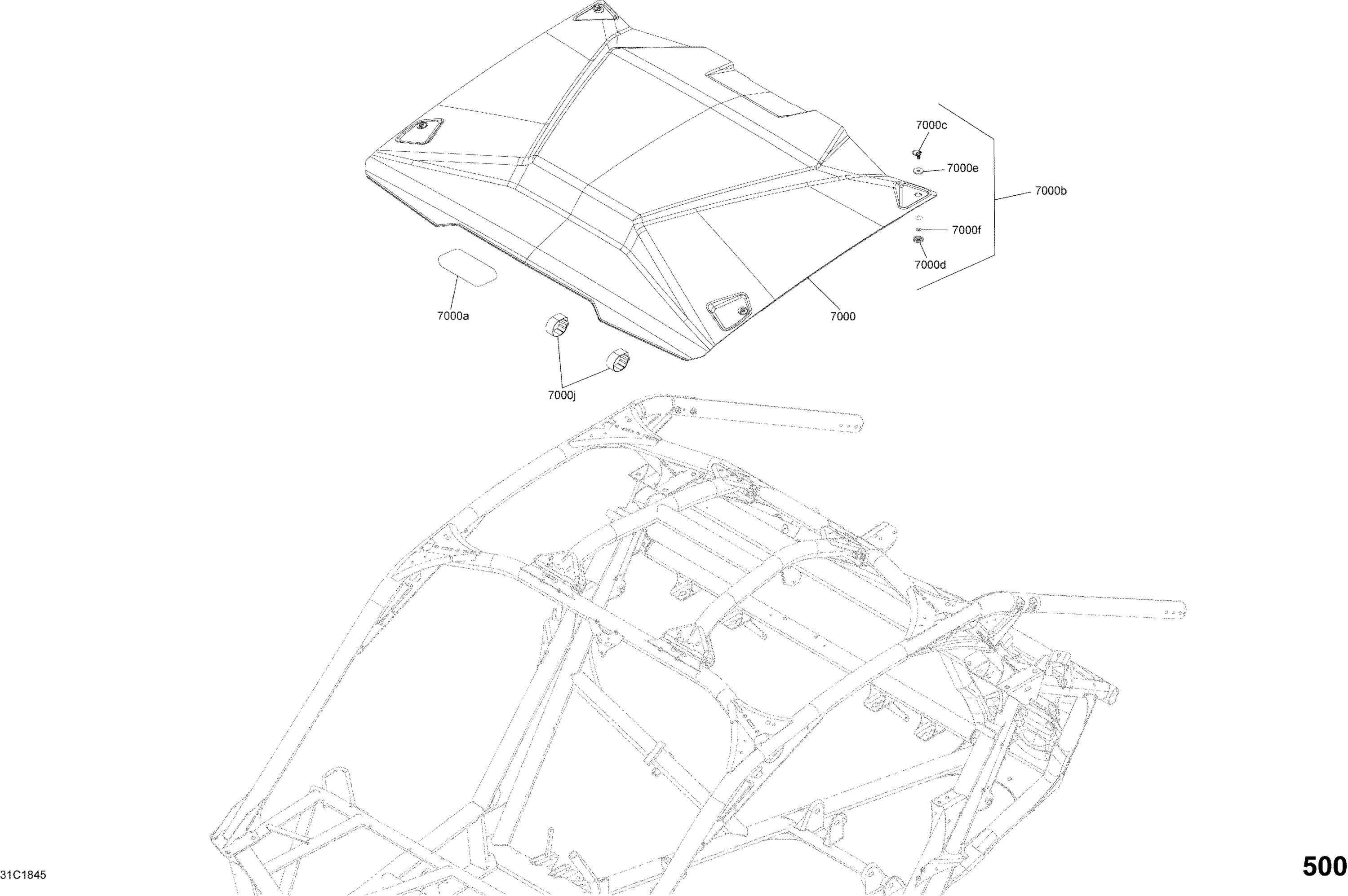 Body Parts - Liquid Gold - Package Xrs DPS - Roof Section