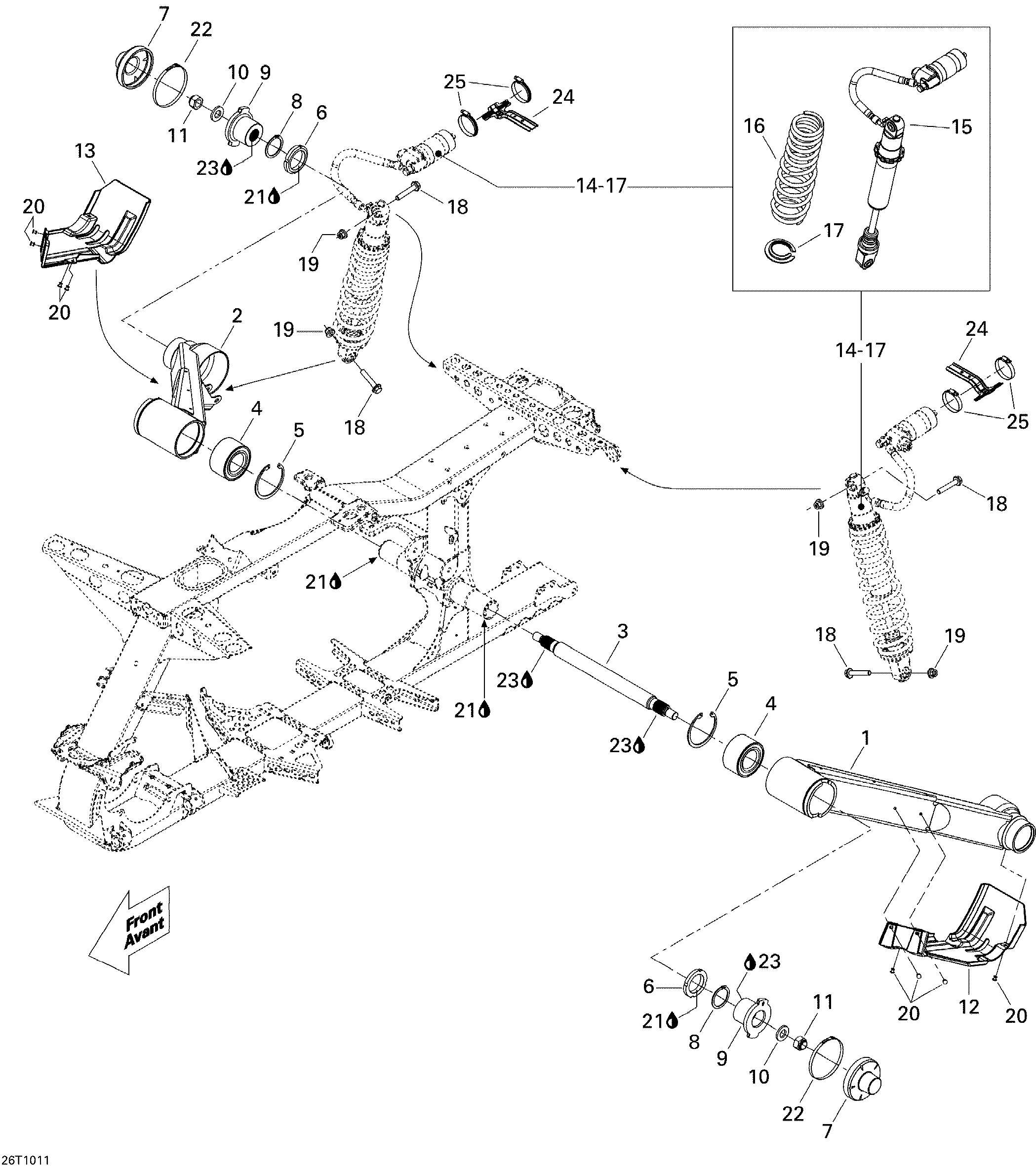 Схема узла: Rear Suspension