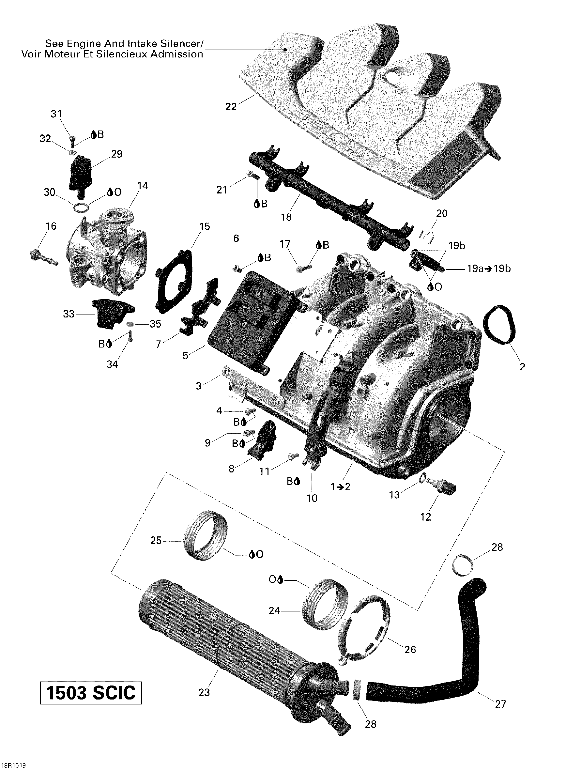 Air Intake Manifold And Throttle Body