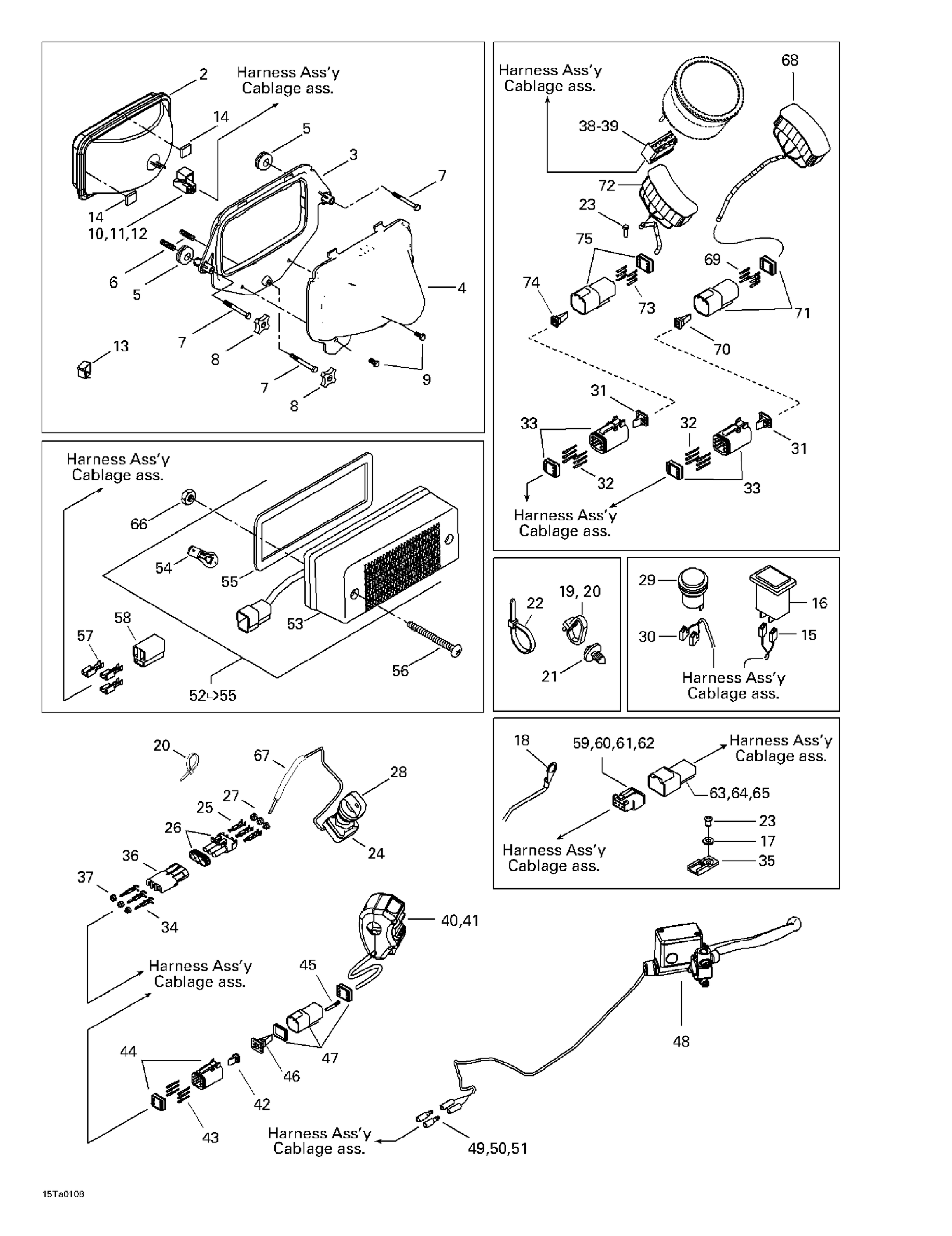Схема узла: Main Harness And Electrical Accessories