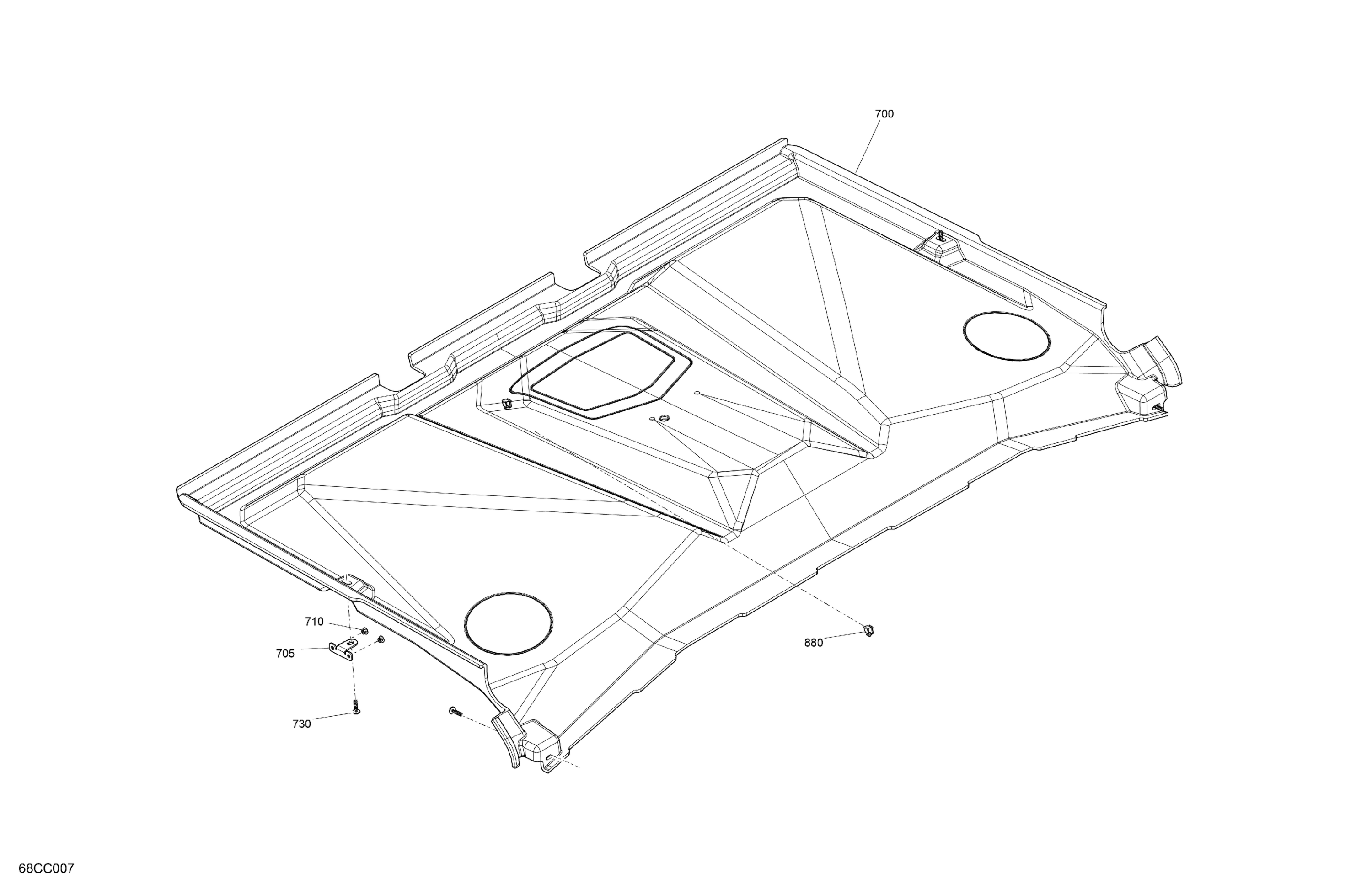 Enclosure Cab - Roof
