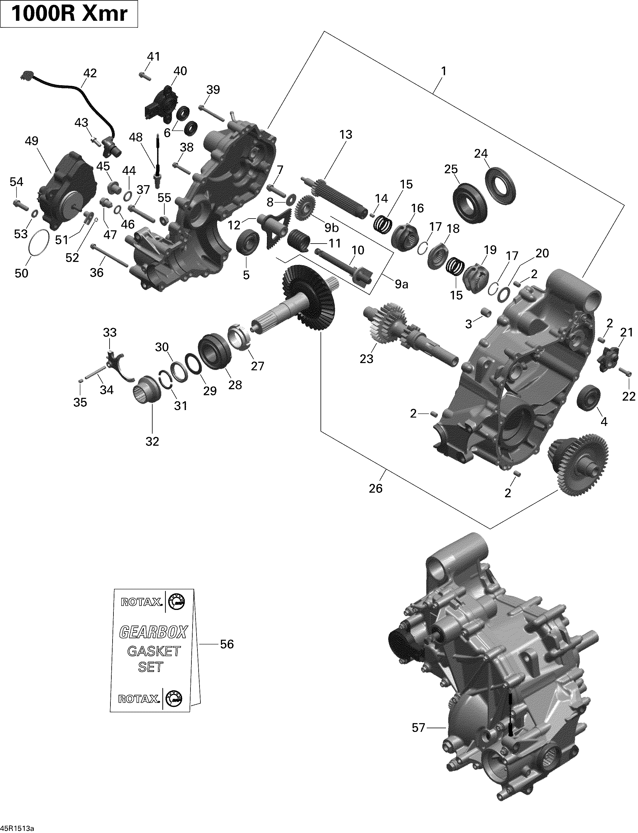 Схема узла: Gear Box 1_45R1513a