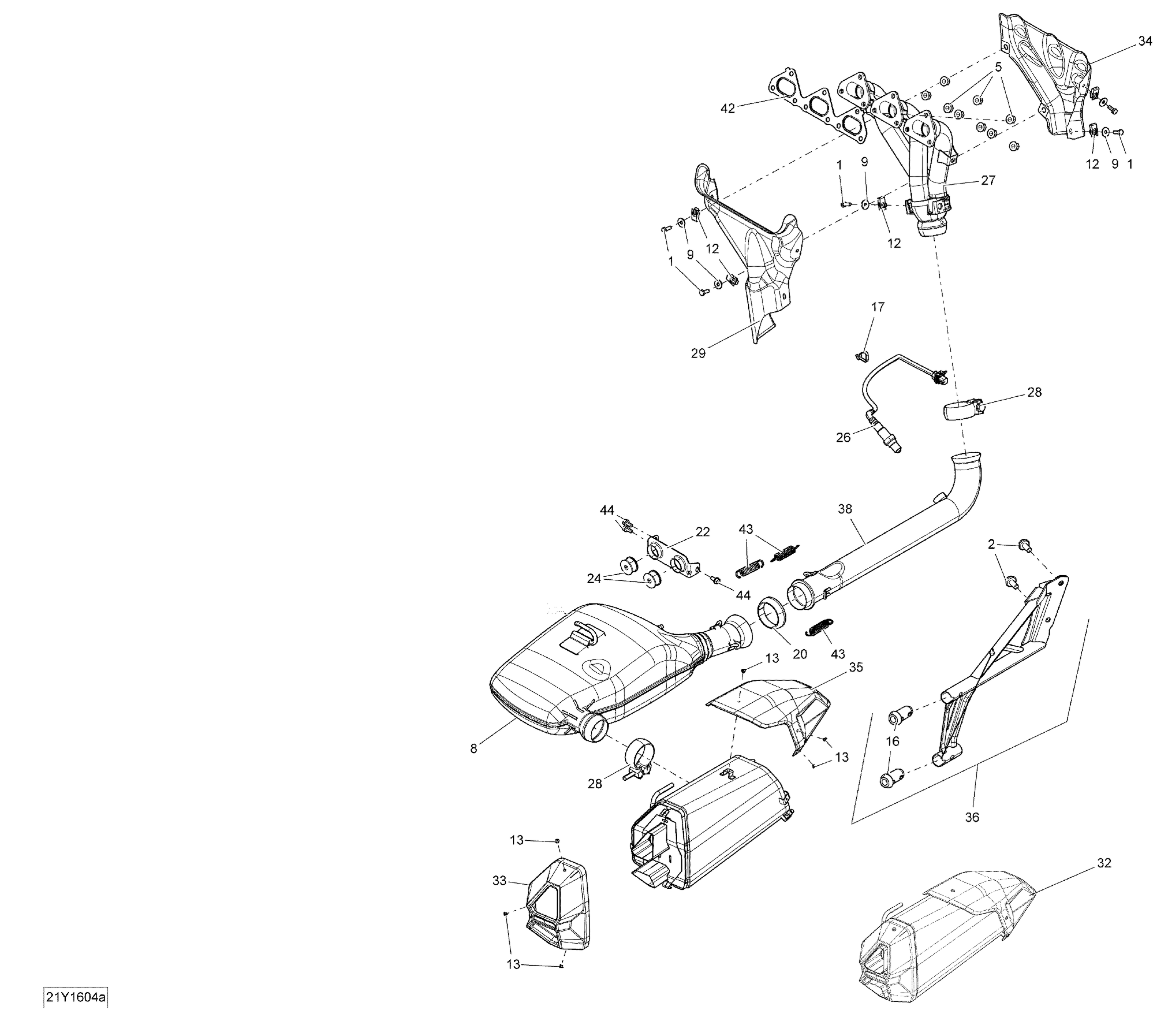 Exhaust System - Package Standard-S-Special