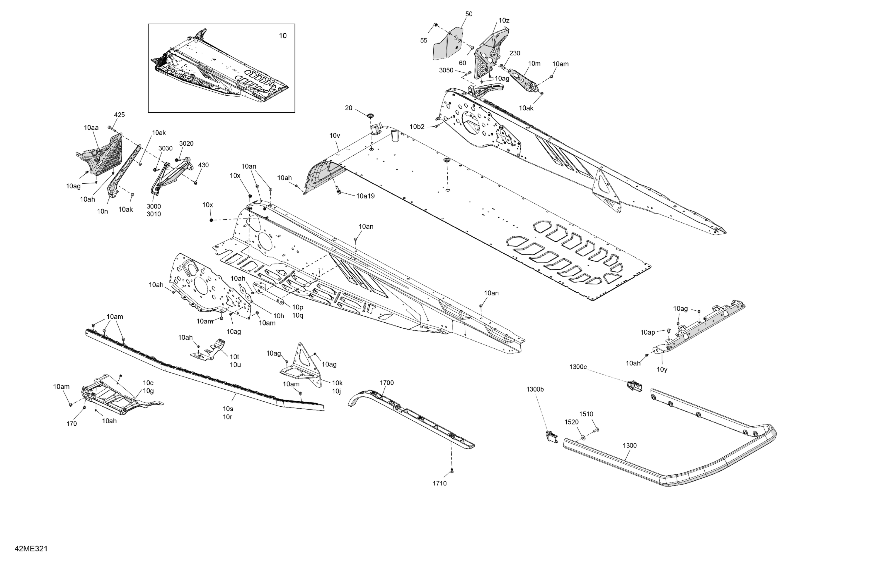 Схема узла: Frame - System - Rear Section