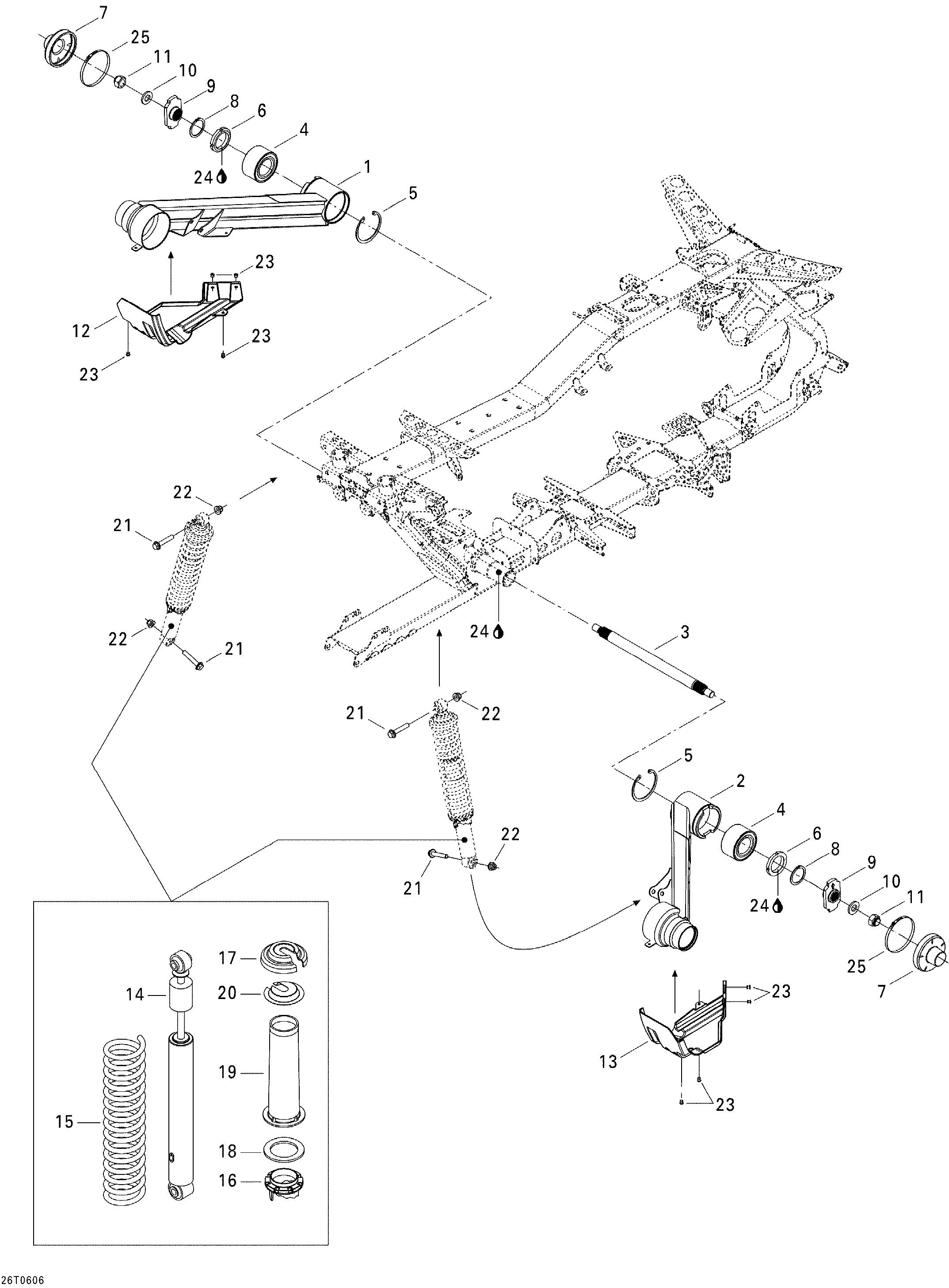 Схема узла: Rear Suspension