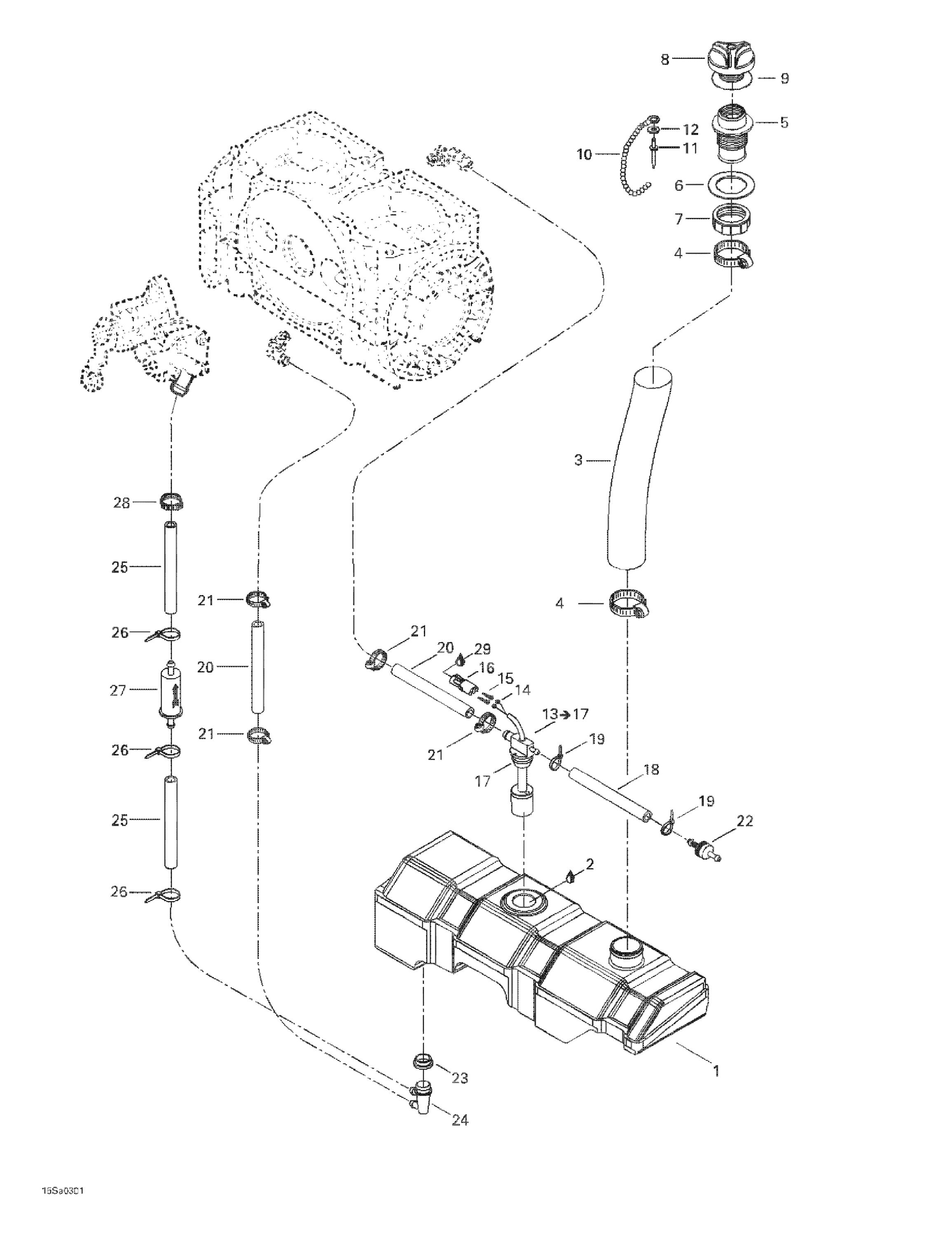 Схема узла: Oil Injection System