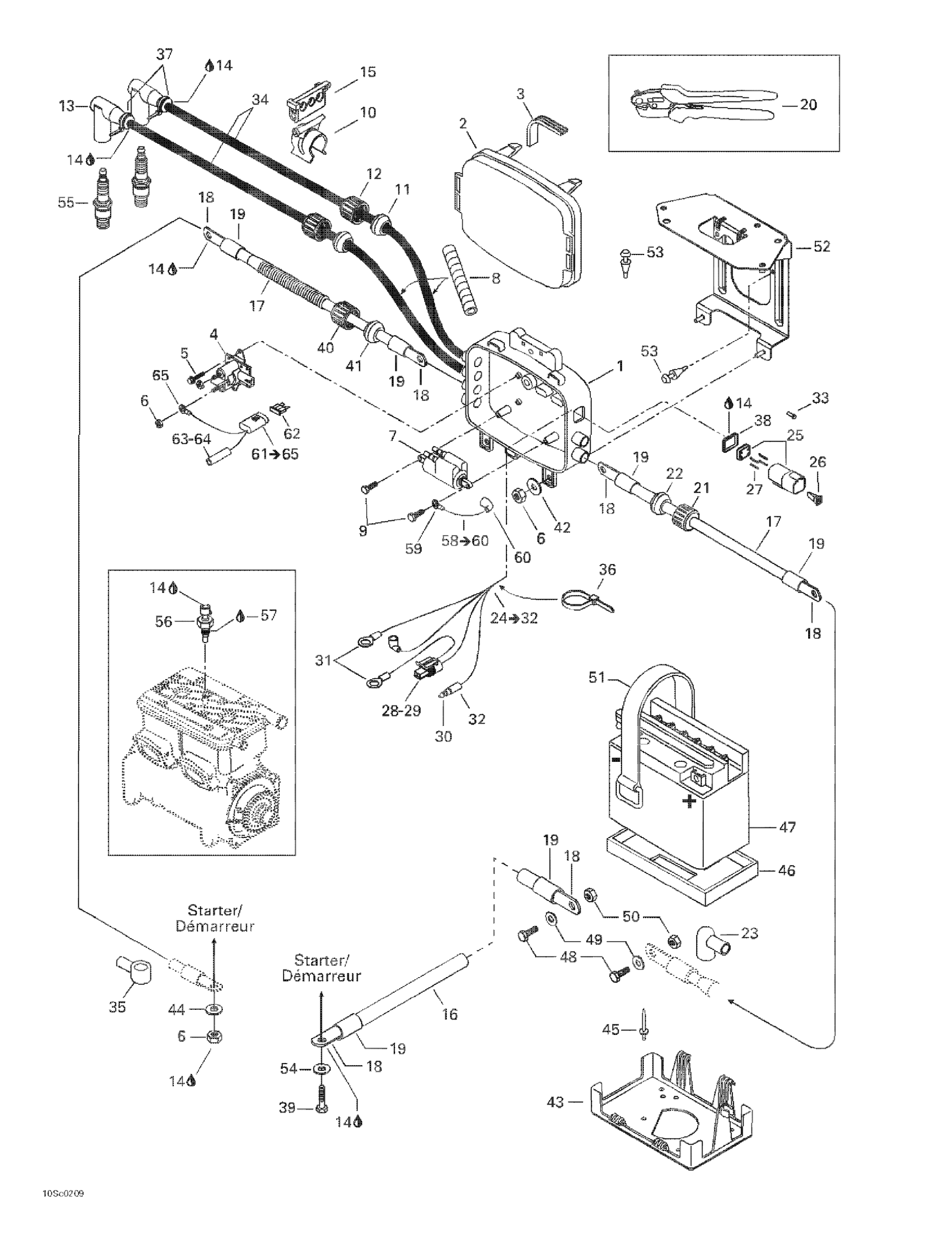 Схема узла: Rear Electrical Box