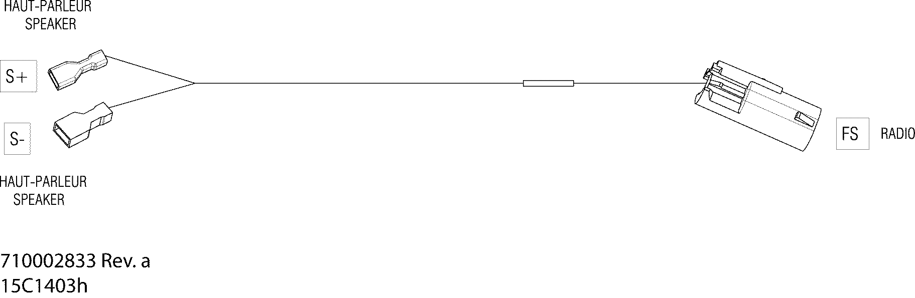 Electrical Harness Speaker