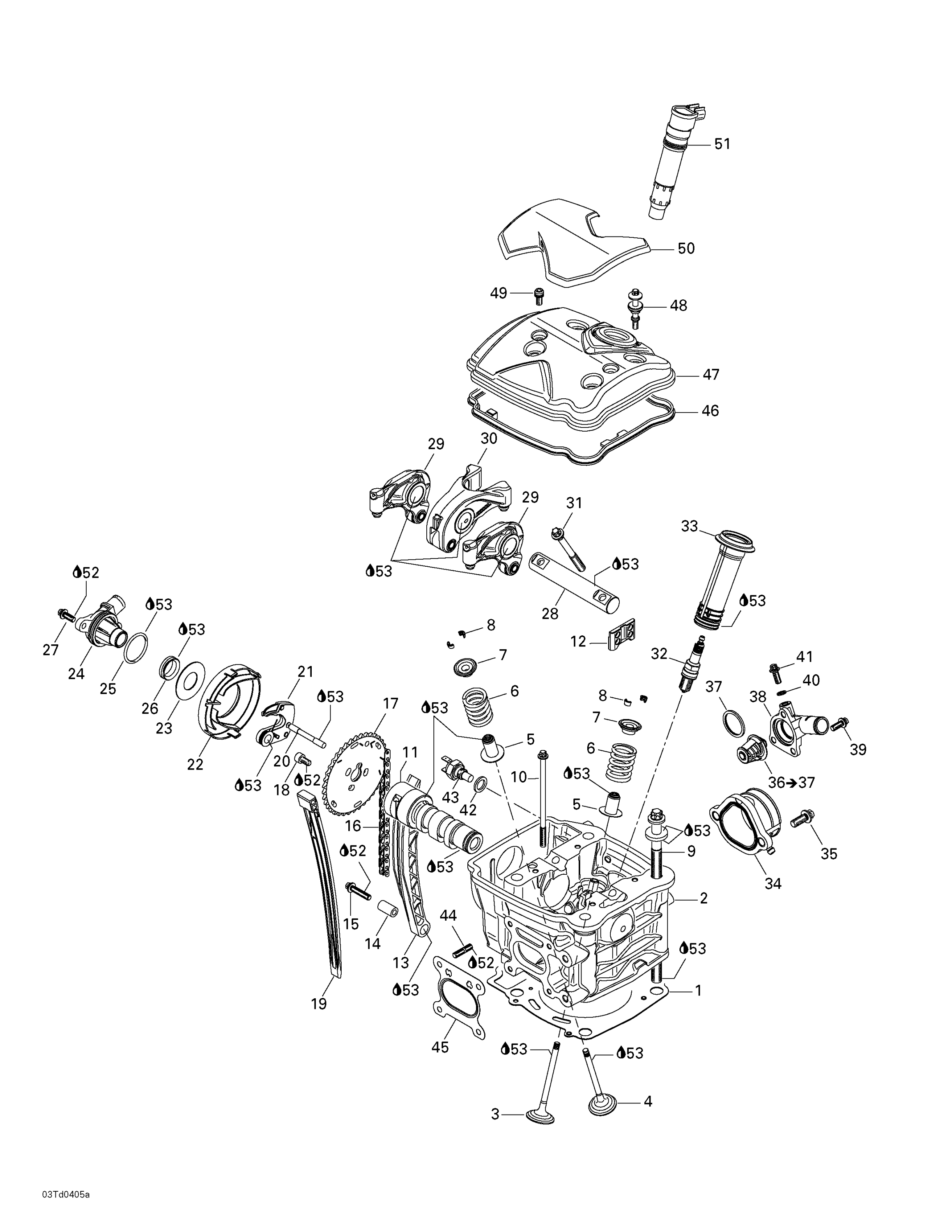 Схема узла: Cylinder Head