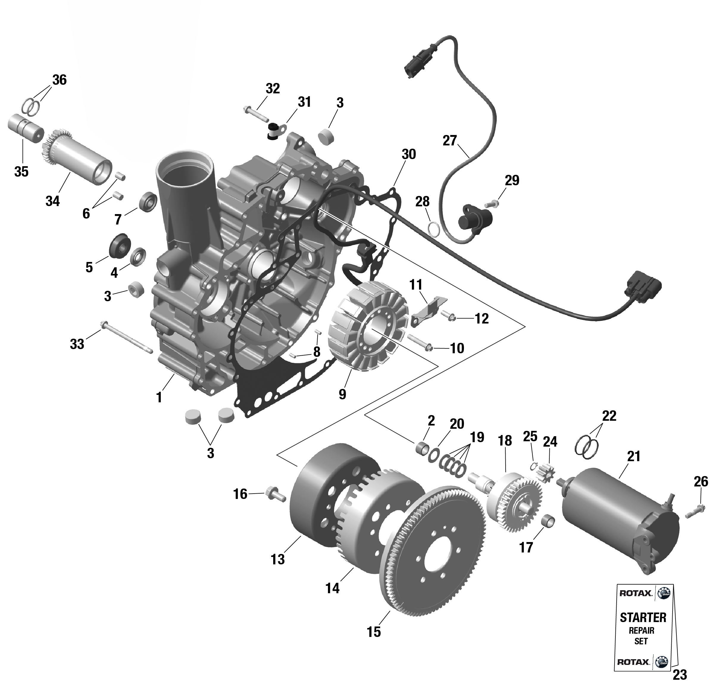 ROTAX - Magneto and Electric Starter