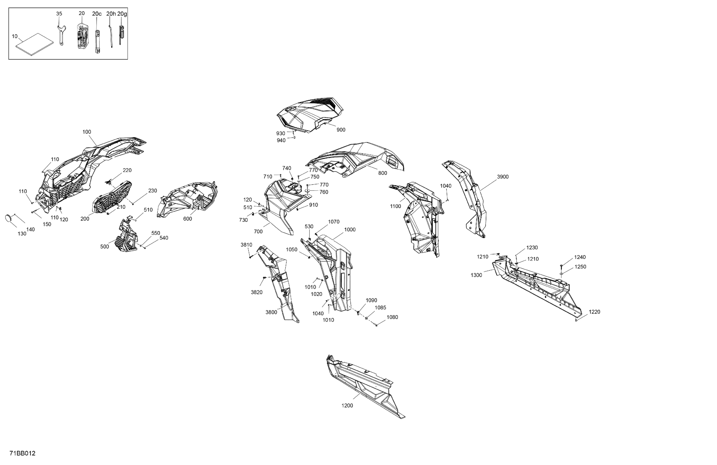 Схема узла: Body - Front Section