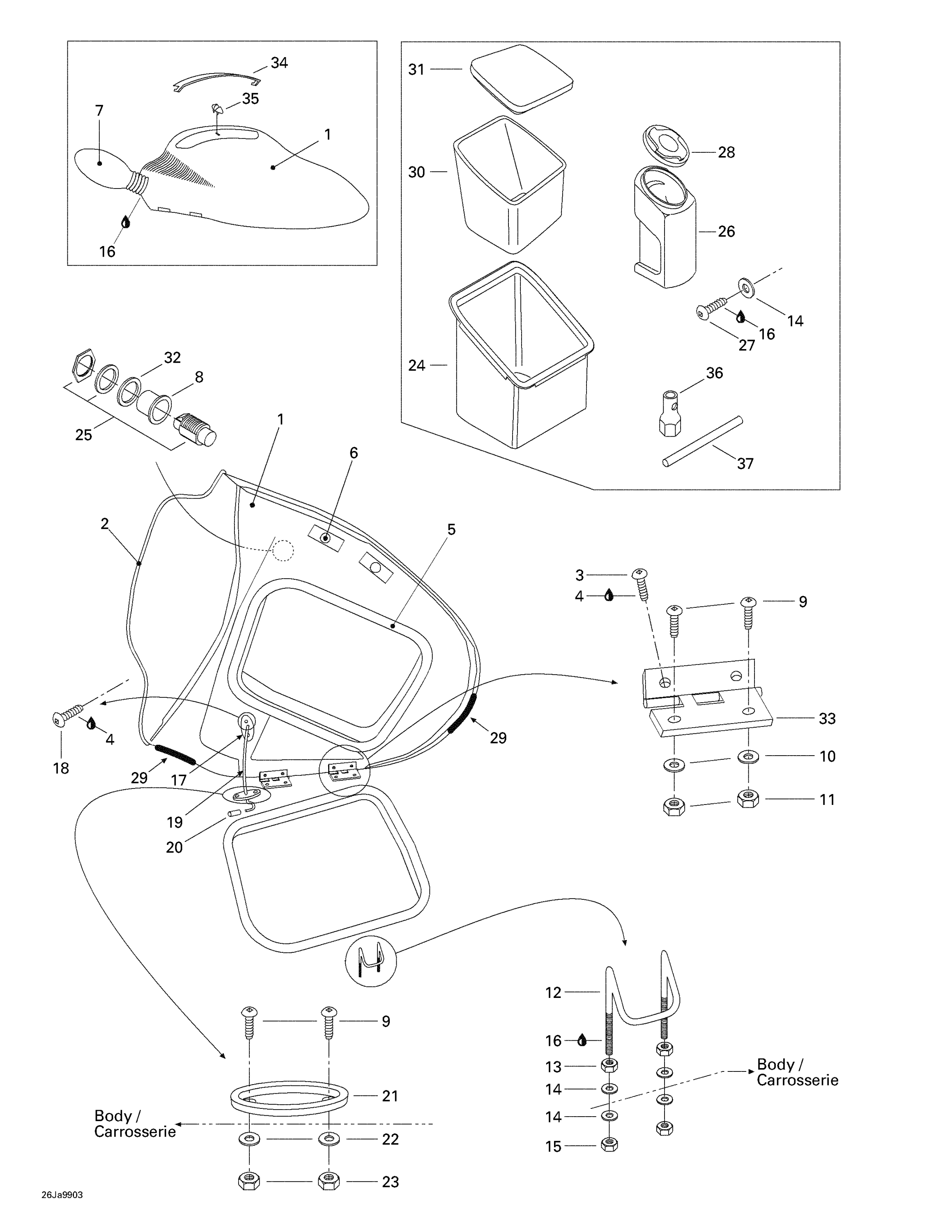 Front Storage Compartment