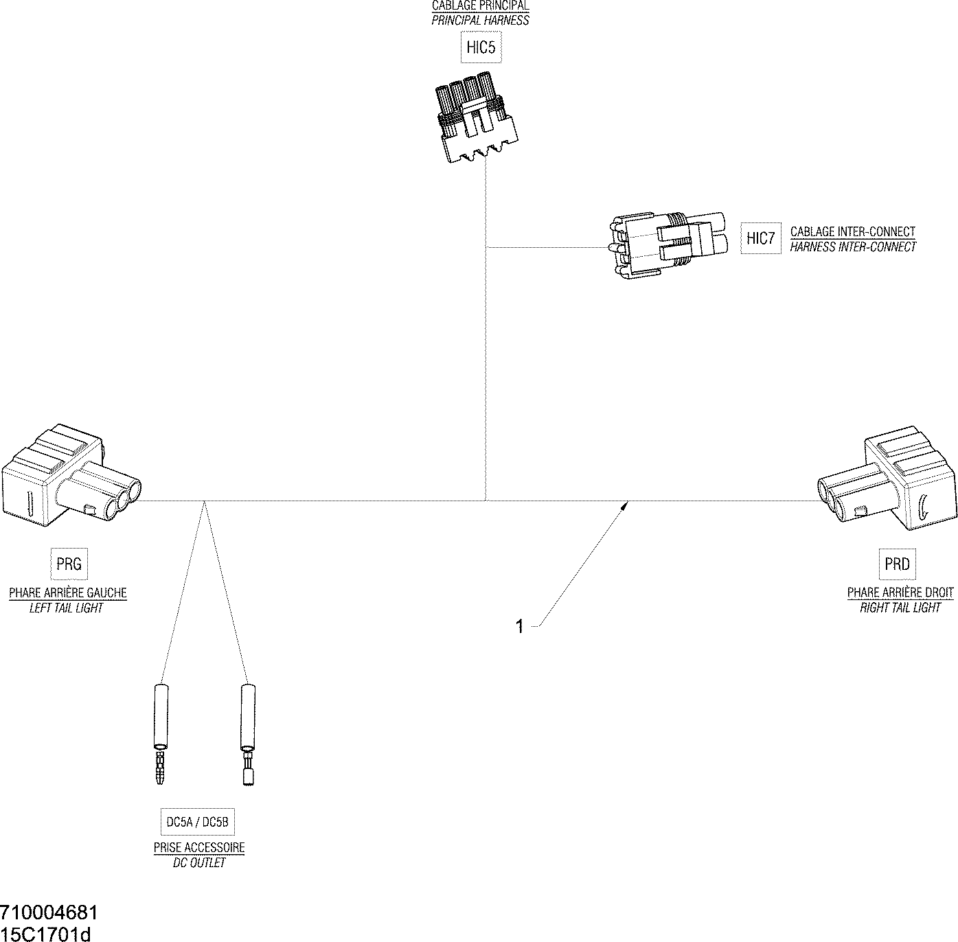 Electrical Harness Commander 800R EFI