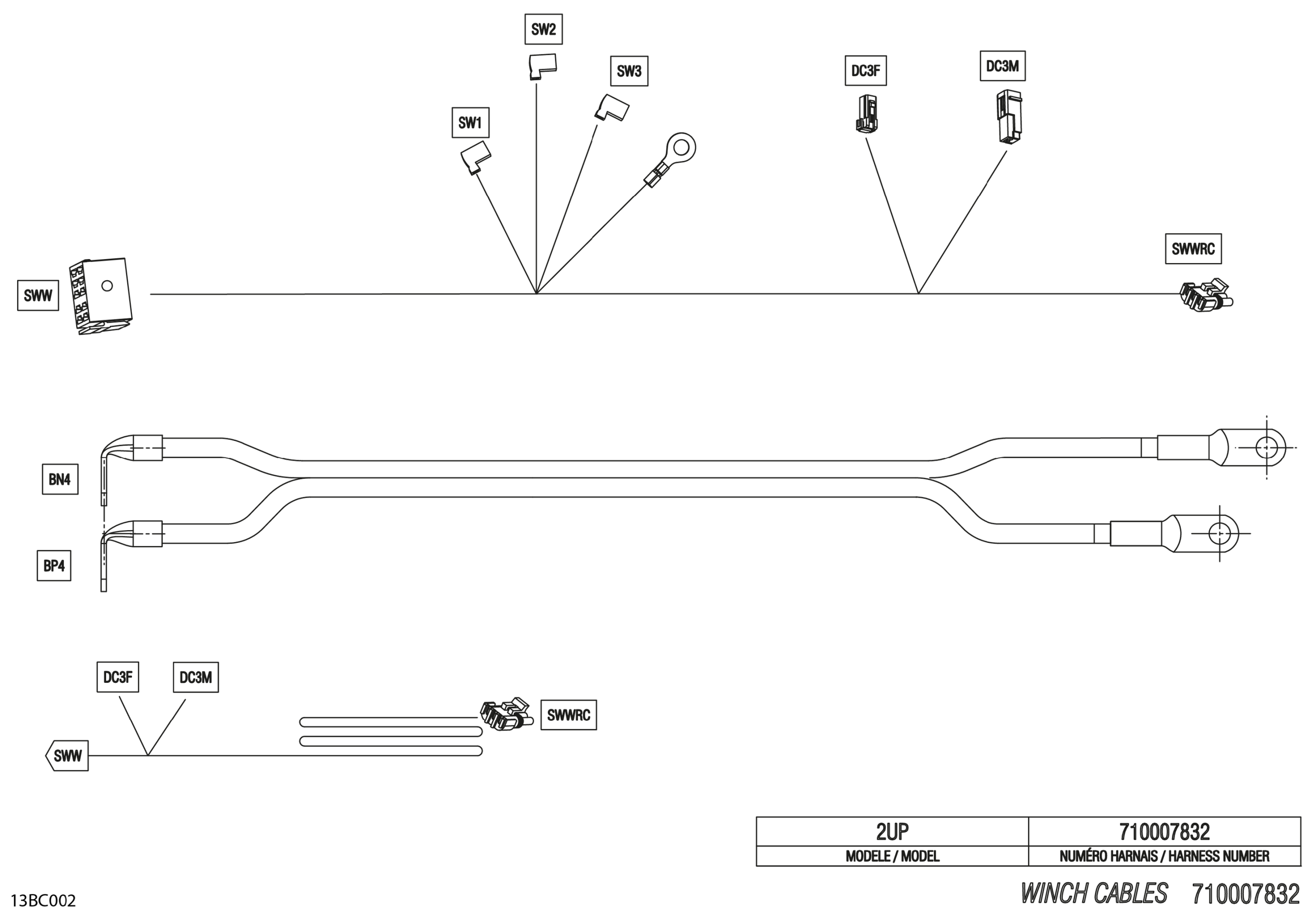Electric - Winch Wiring Harness