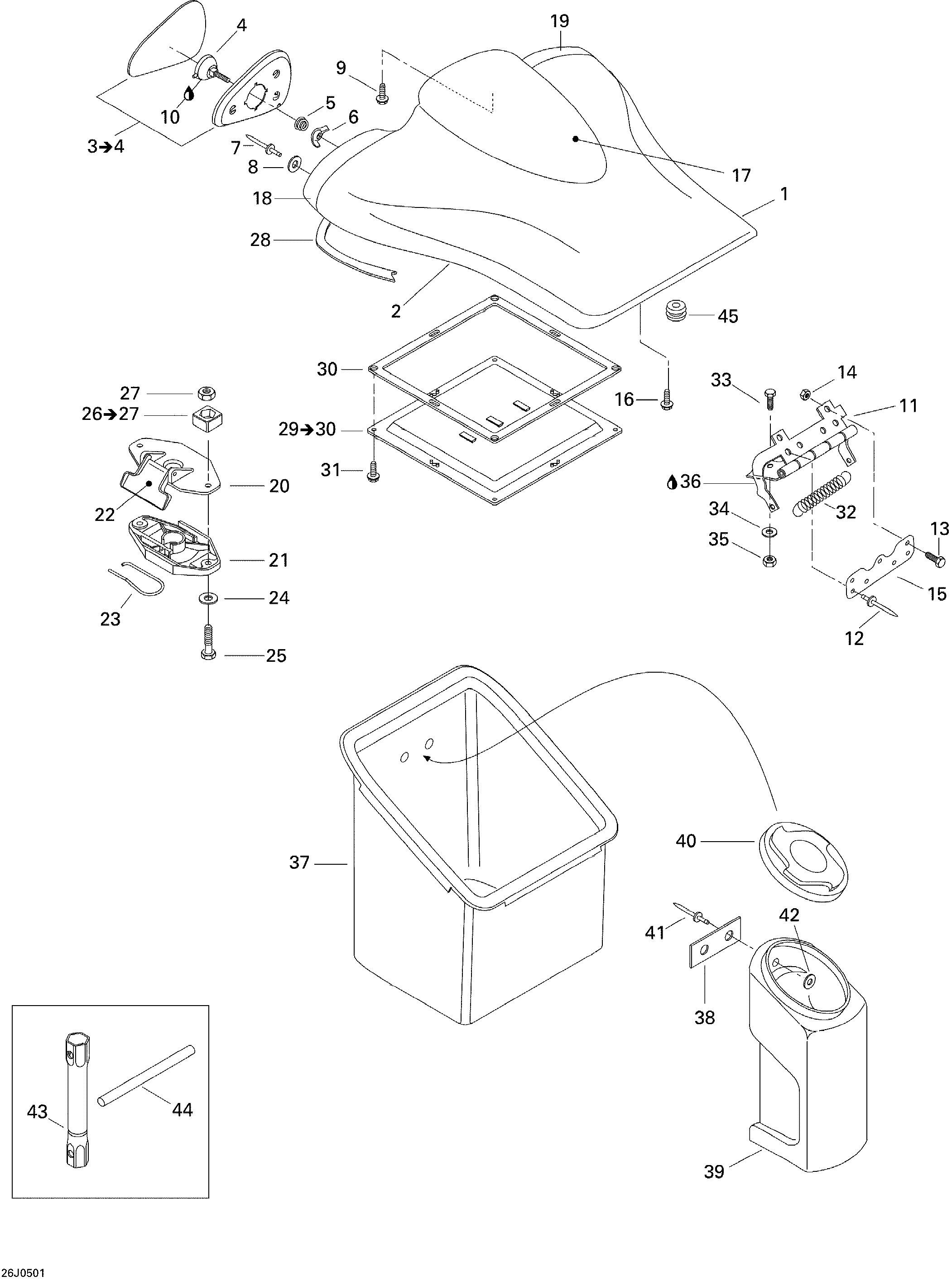 Front Storage Compartment