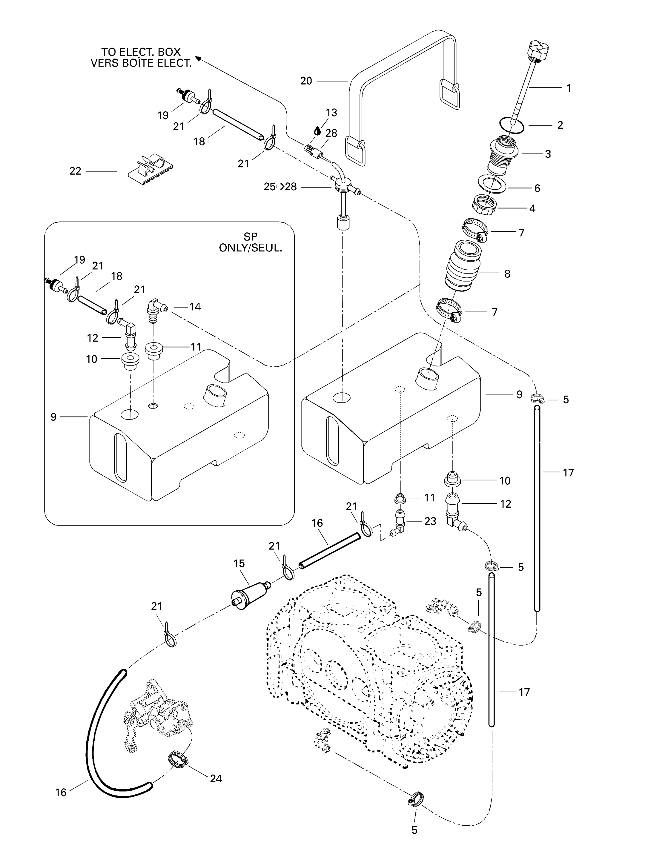 Схема узла: Oil Injection System