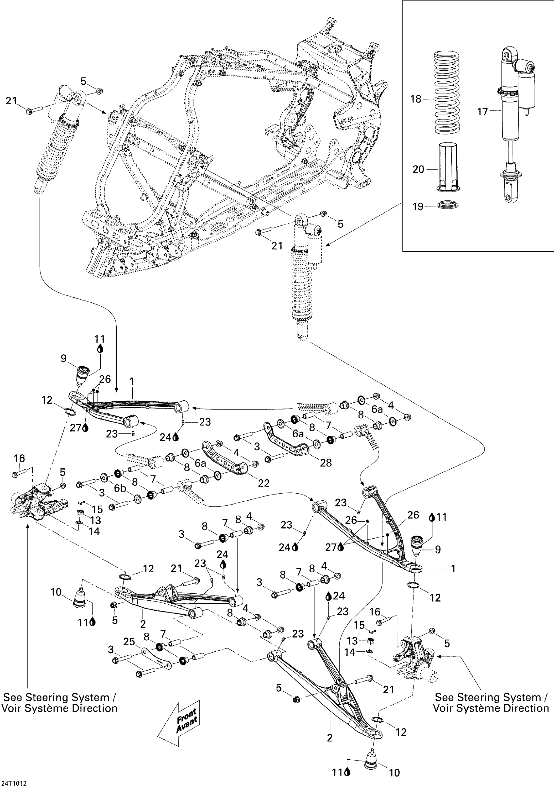 Схема узла: Front Suspension