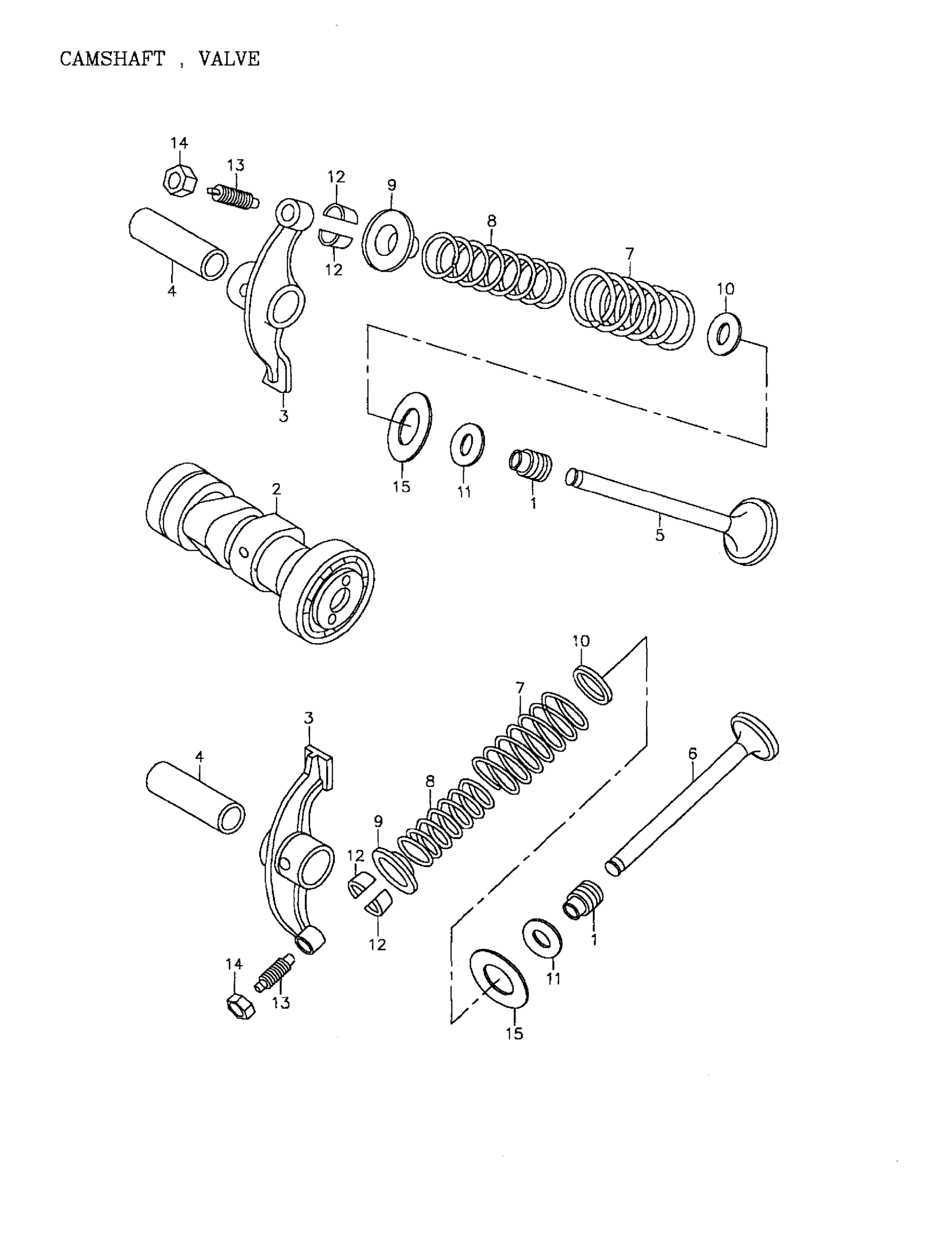 Схема узла: Camshaft, Valve (172-03)