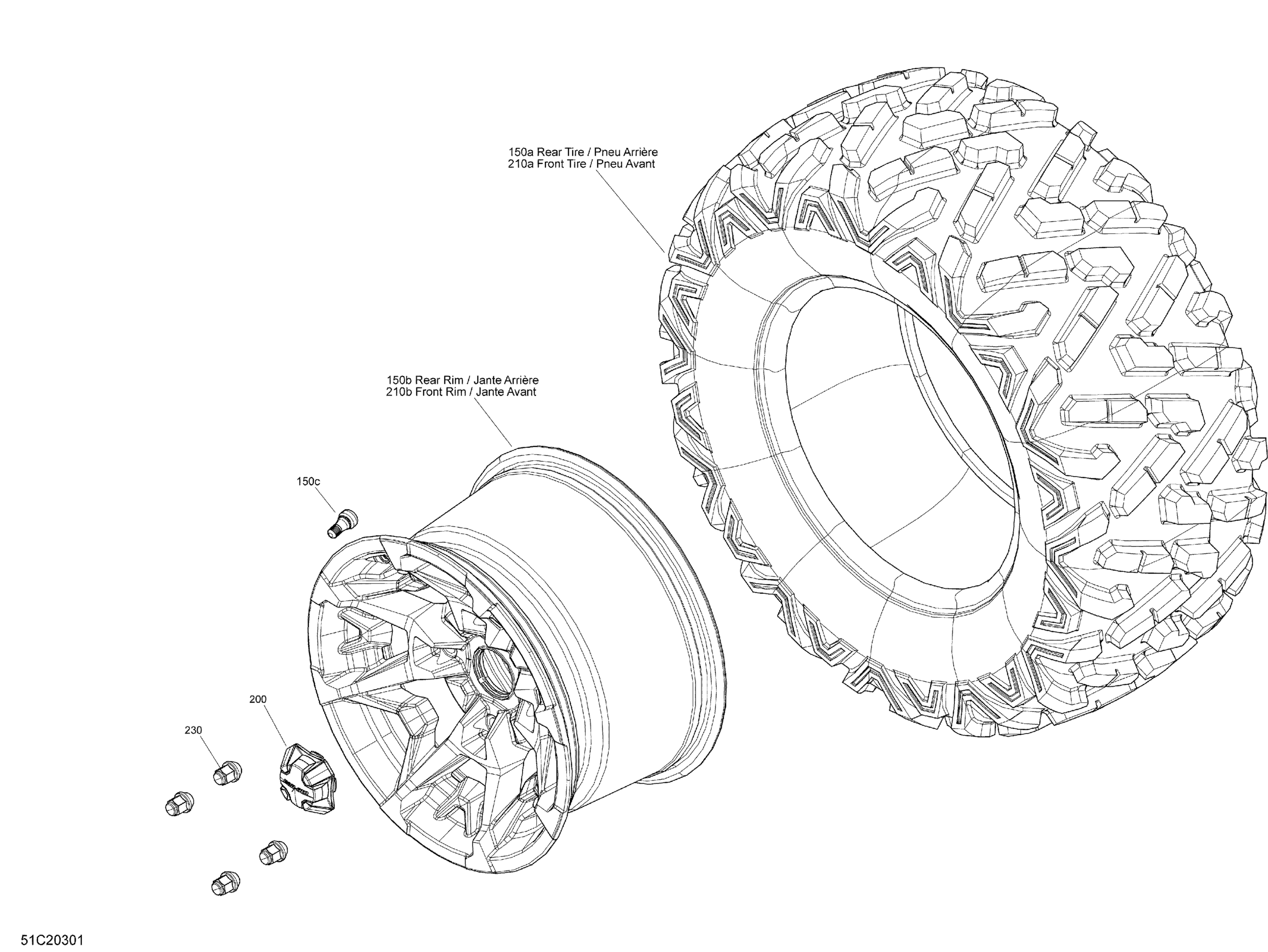 Drive - Wheels - XT
