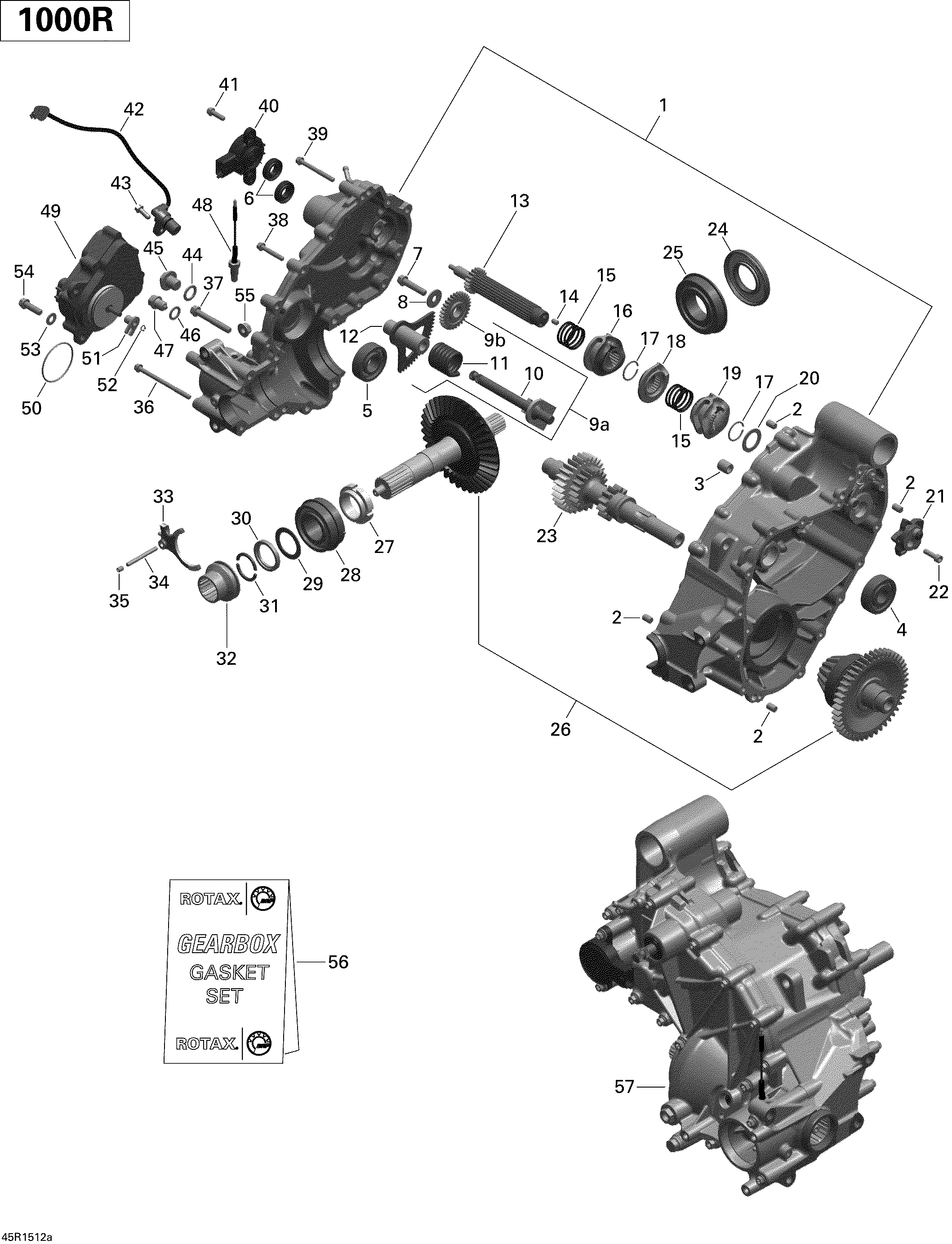 Схема узла: Gear Box 1 Turbo_45R1536a