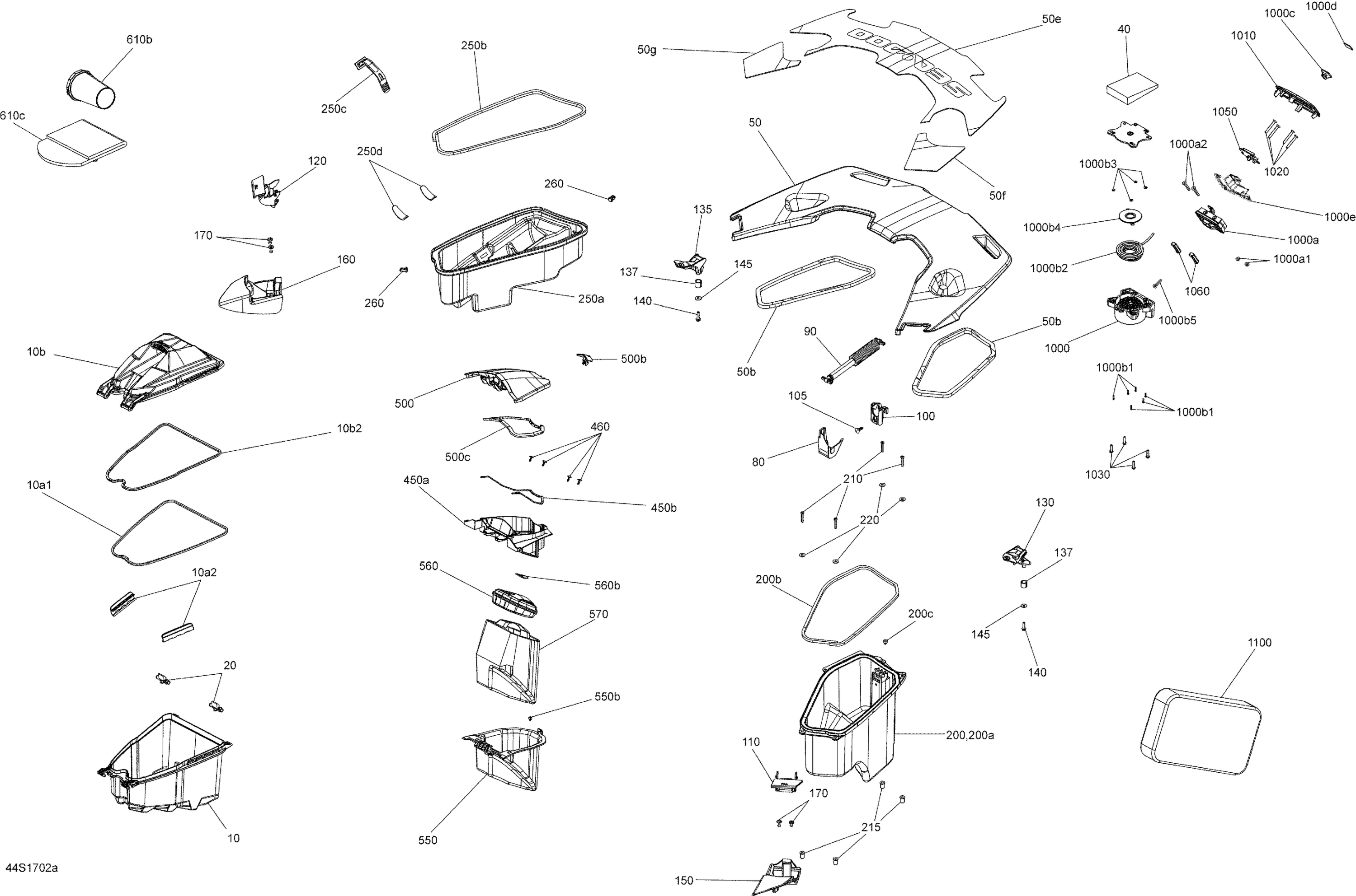 Storage Compartments - Model with Suspension