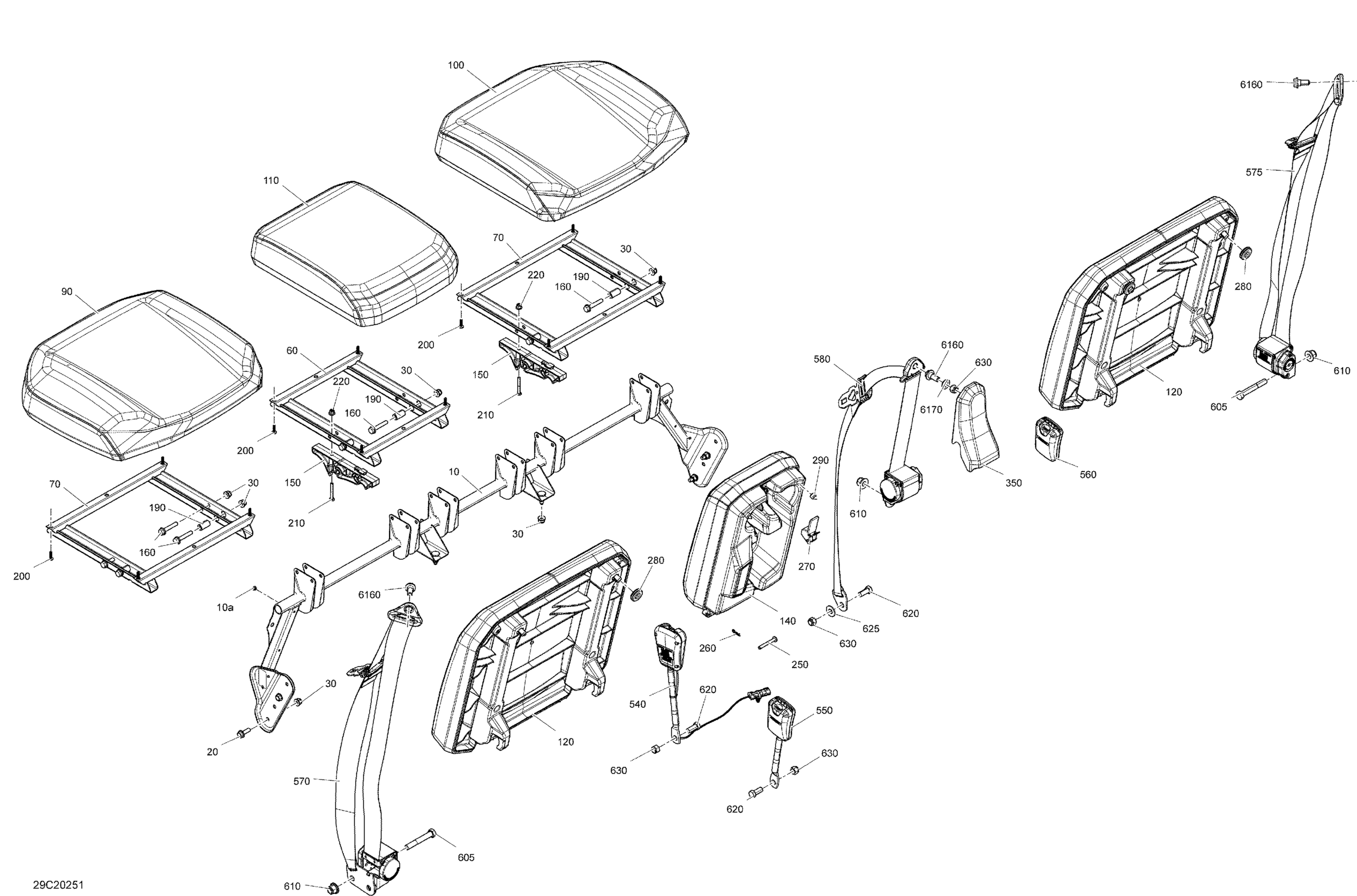 Seat - Front Section - BASE - DPS