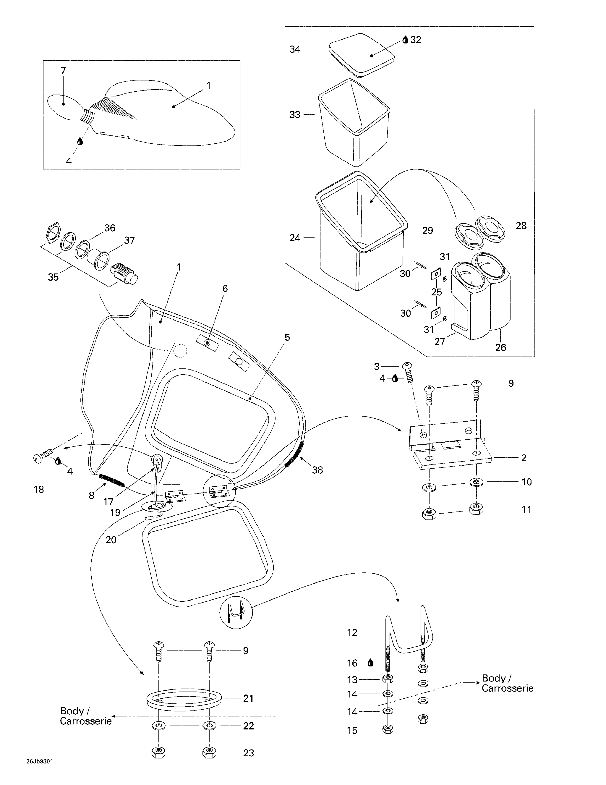 Front Storage Compartment
