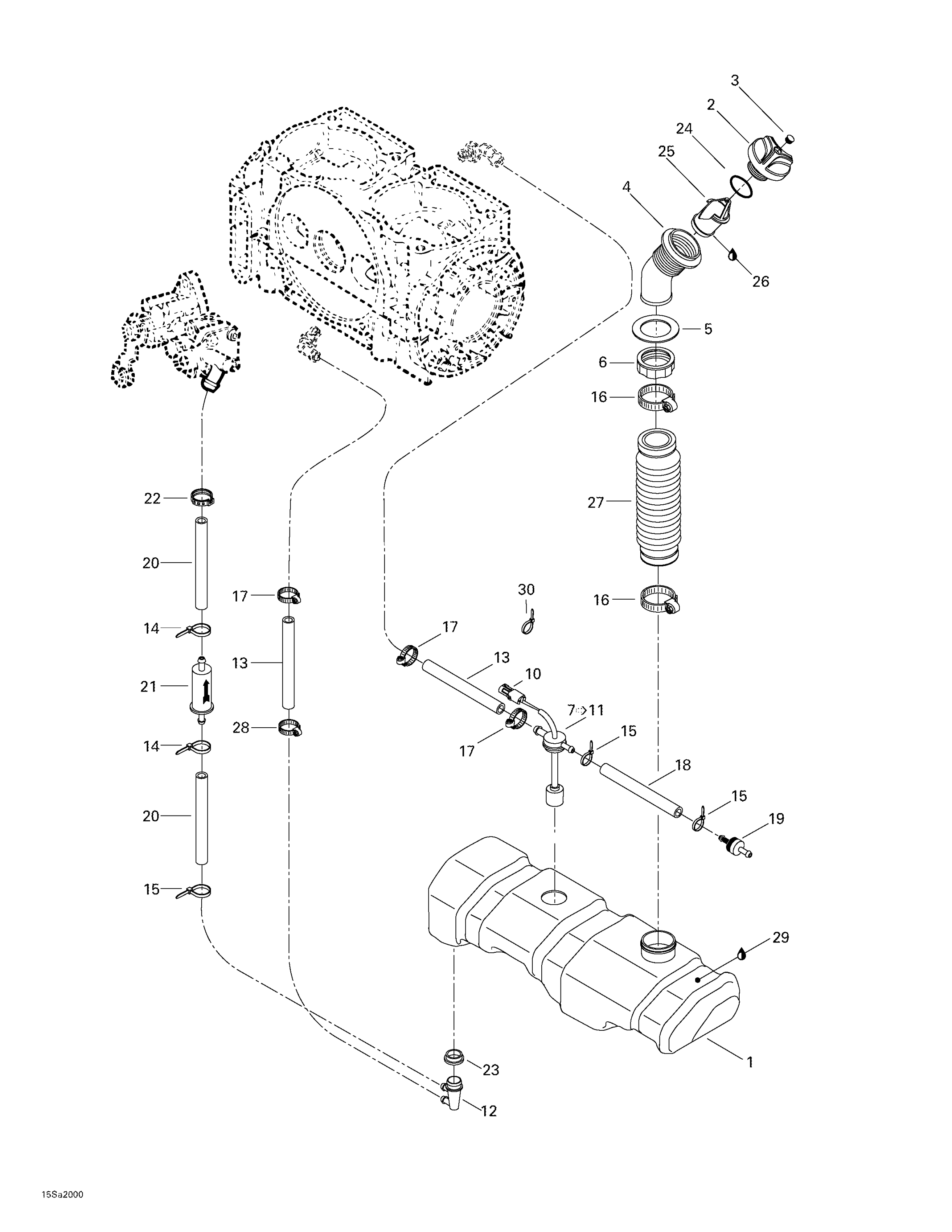 Схема узла: Oil Injection System