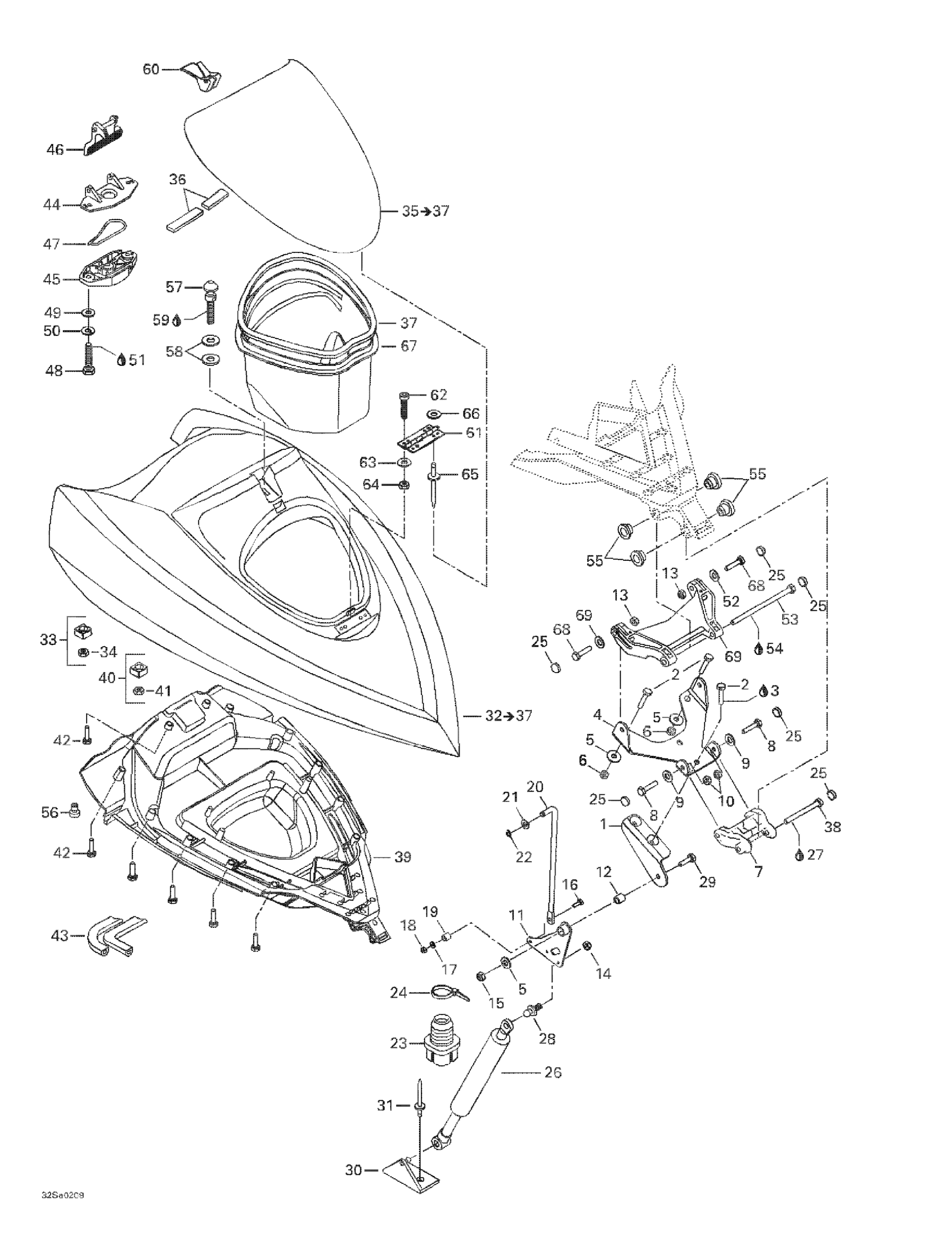 Схема узла: Front Storage Compartment