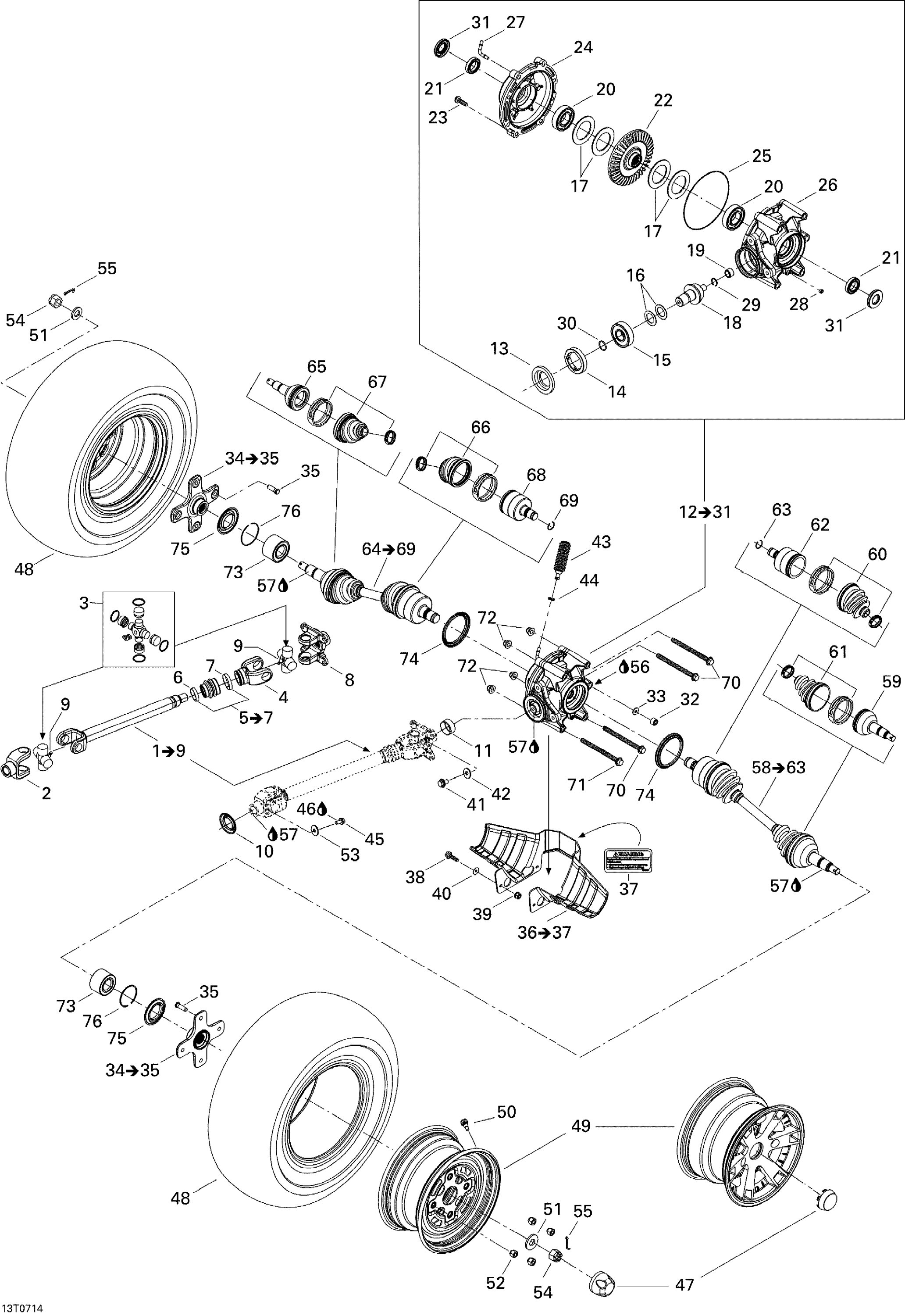 Drive System, Rear XT