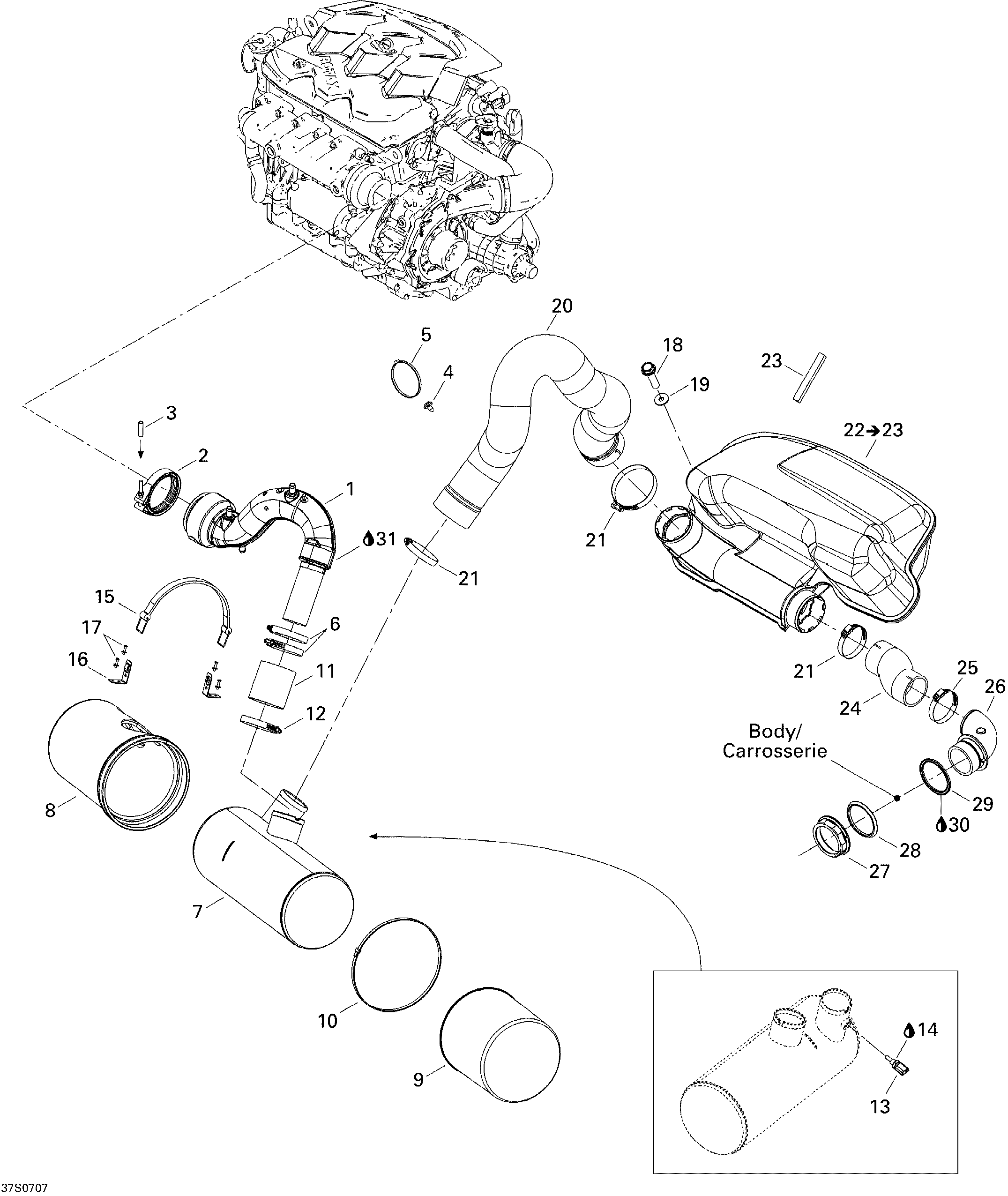 Exhaust System 1503 NA