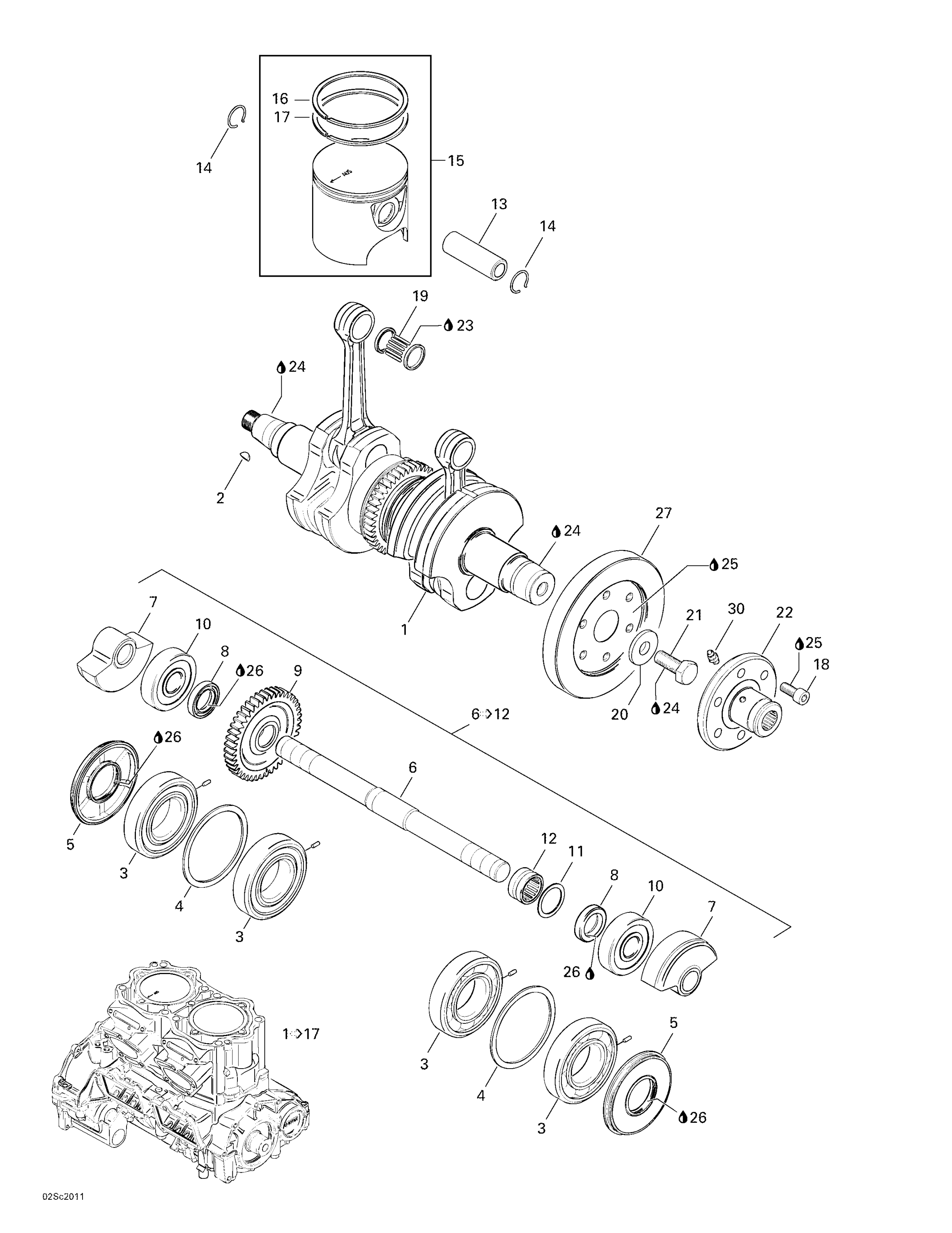 Crankshaft And Pistons