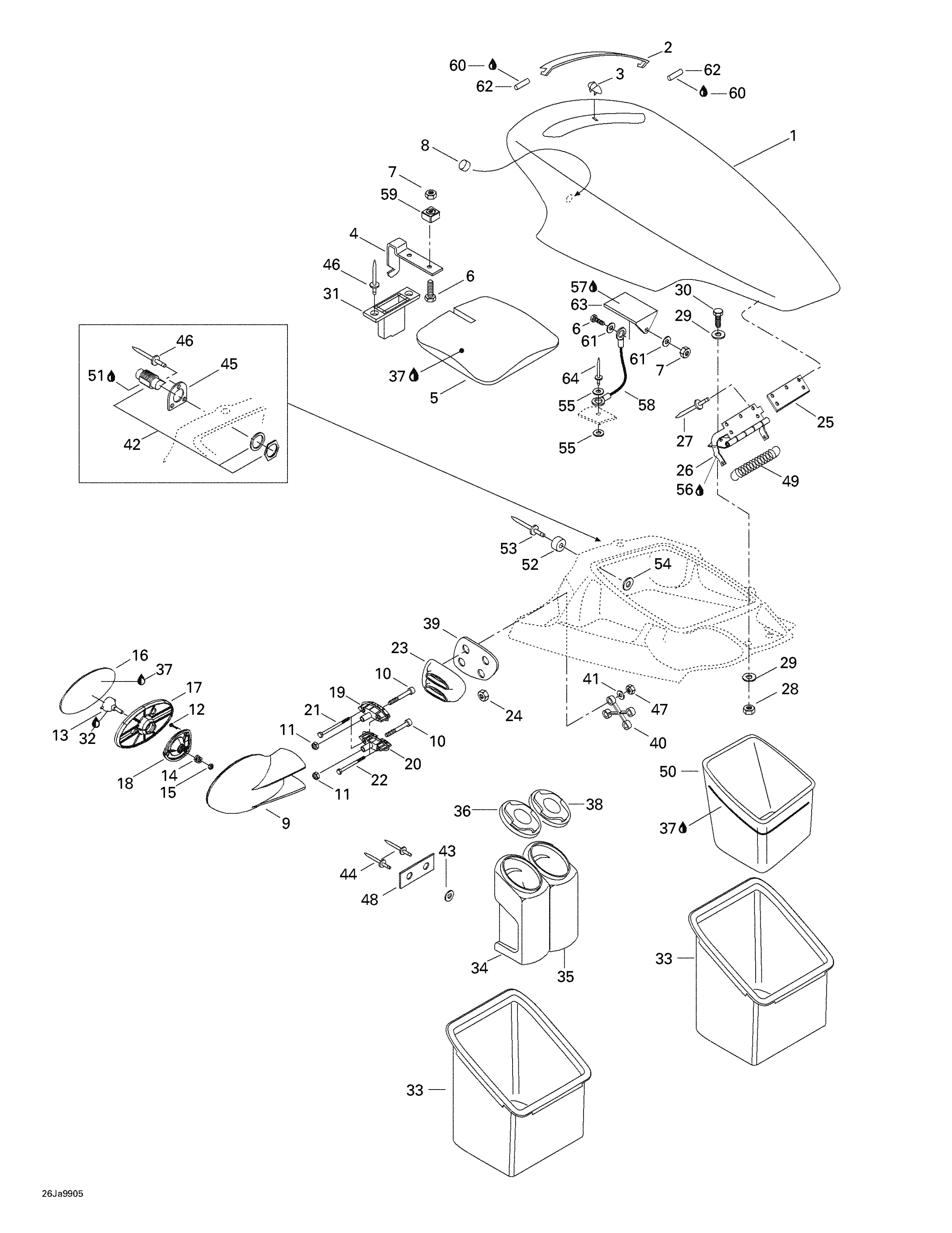 Front Storage Compartments