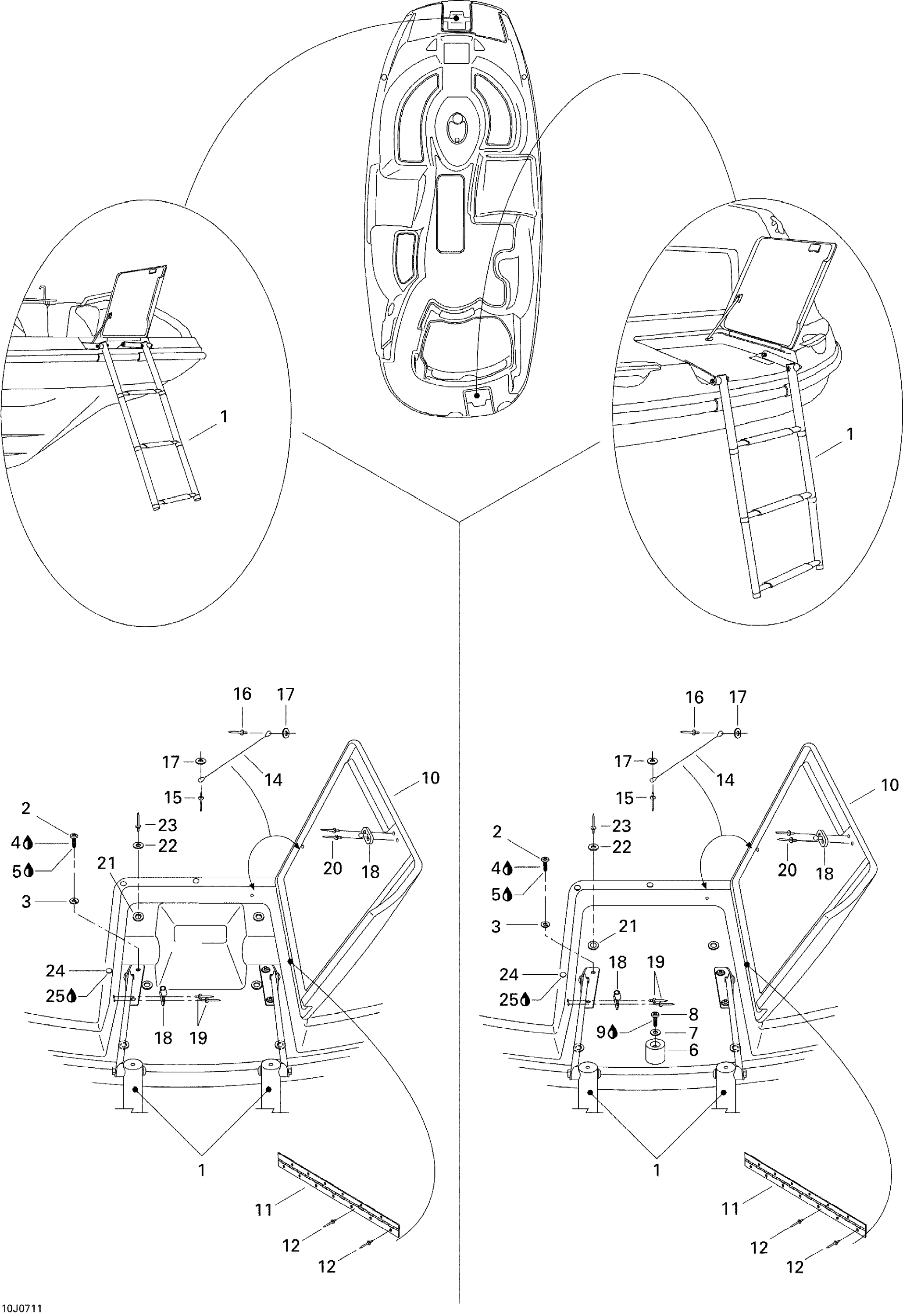 Ladder, Front and Rear