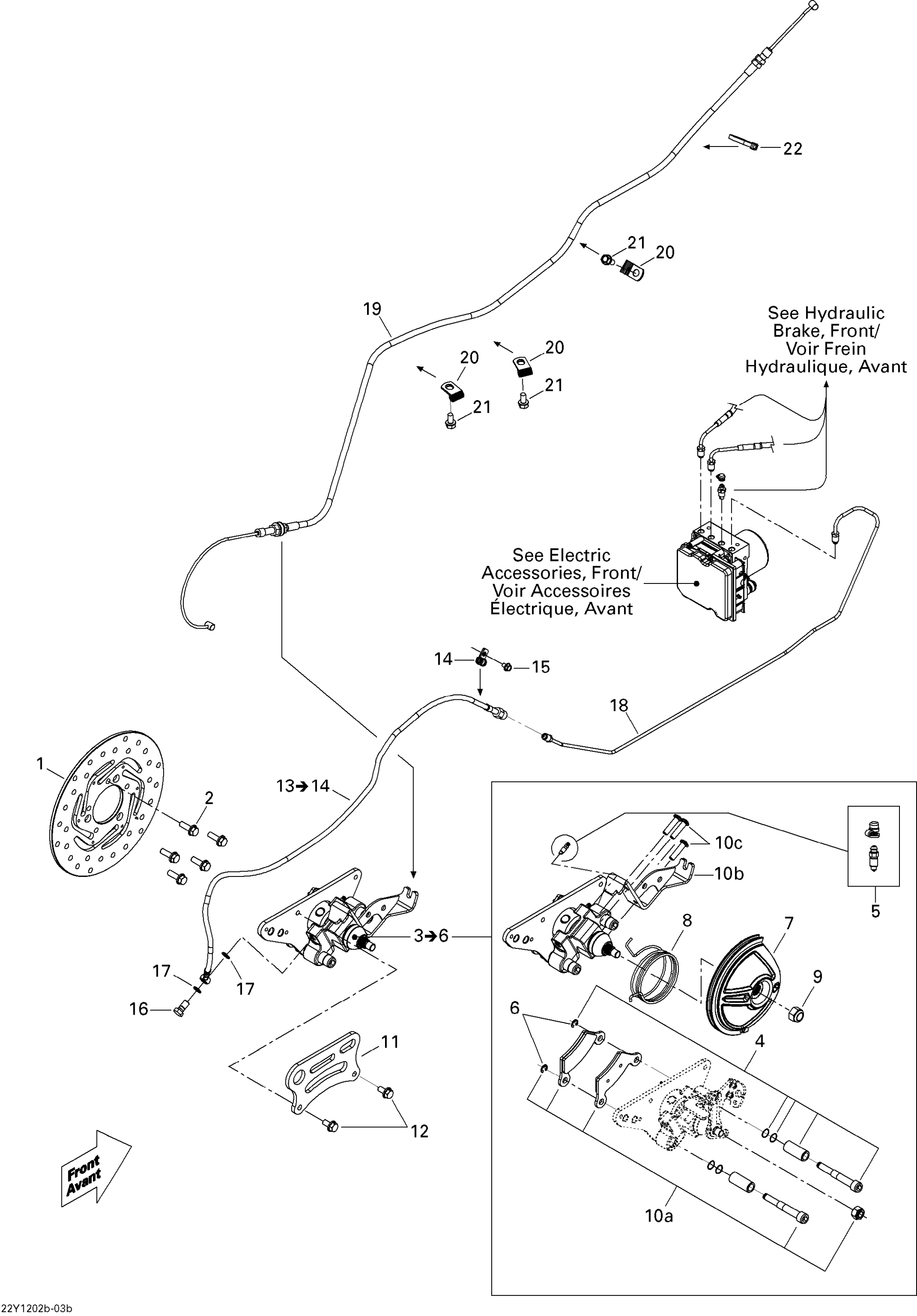 Схема узла: Hydraulic Brake, Rear
