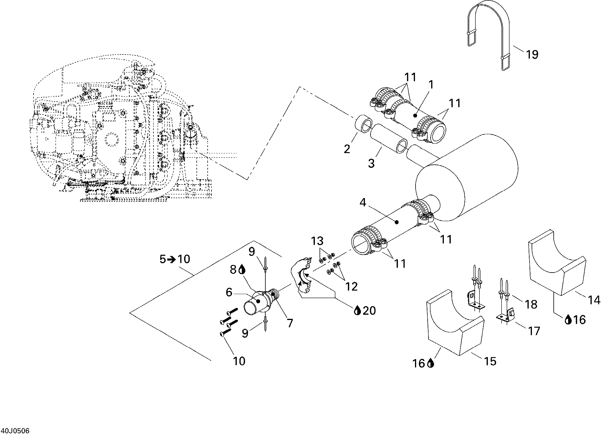 Схема узла: Exhaust System