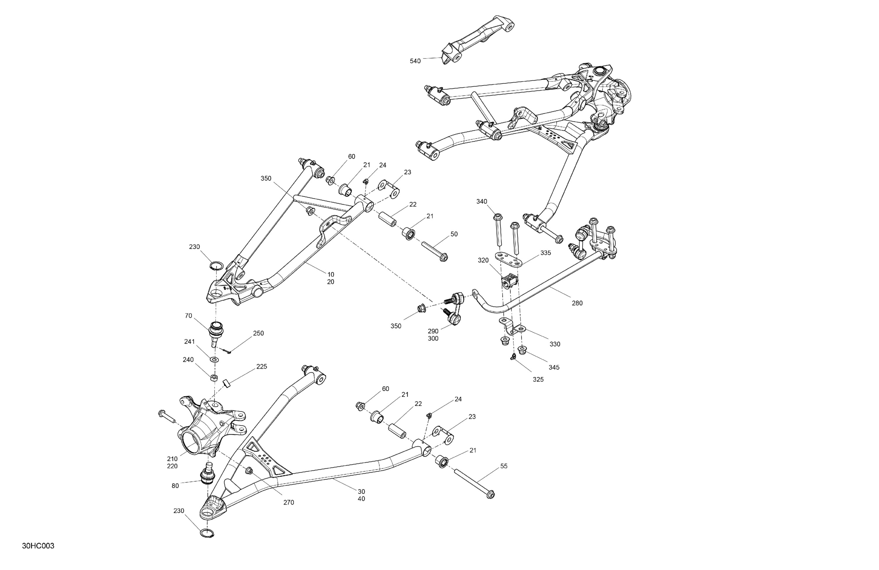 Схема узла: Suspension - Front Components