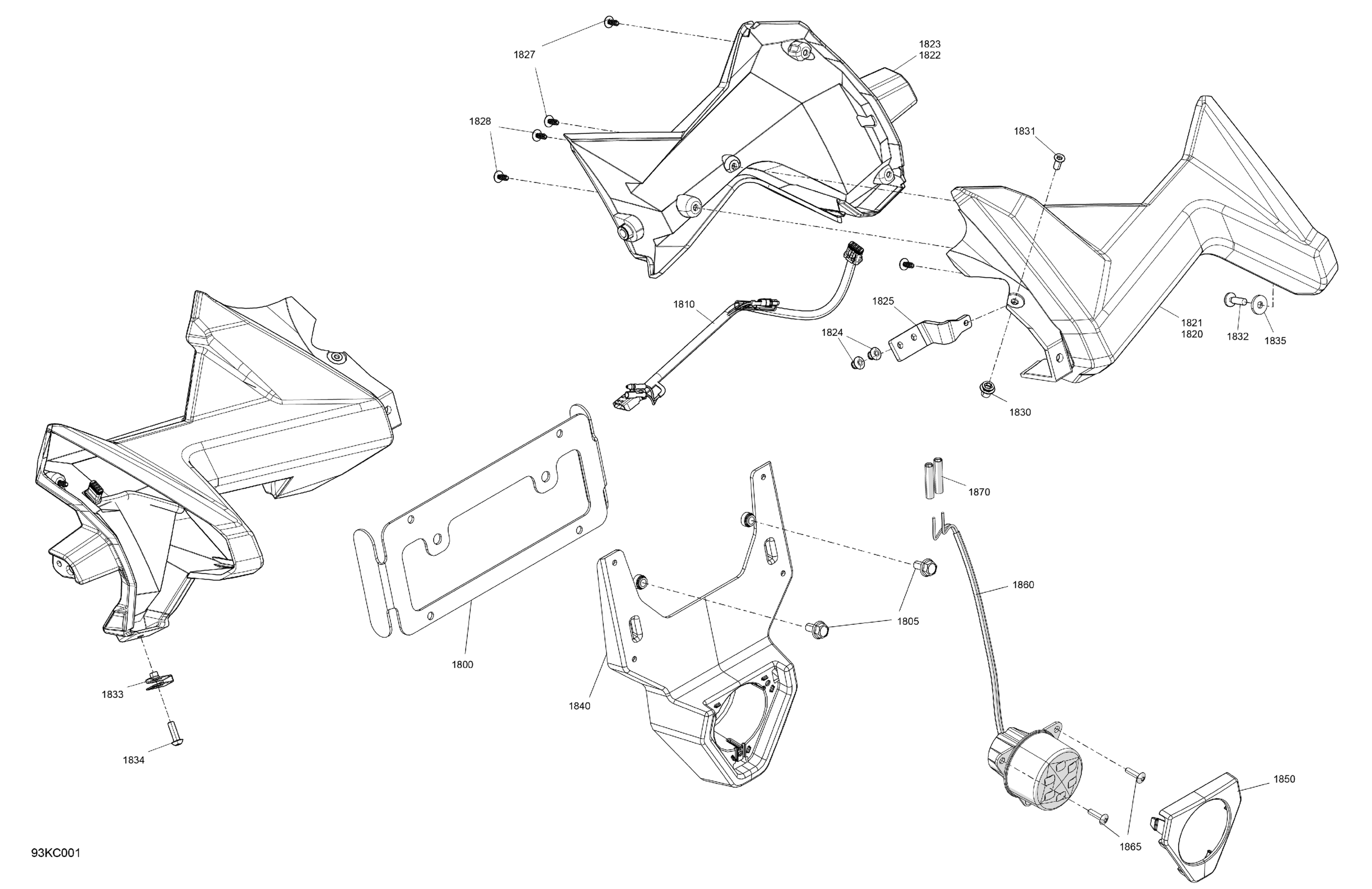 Miscellaneous - Taillight - Conformity Kit