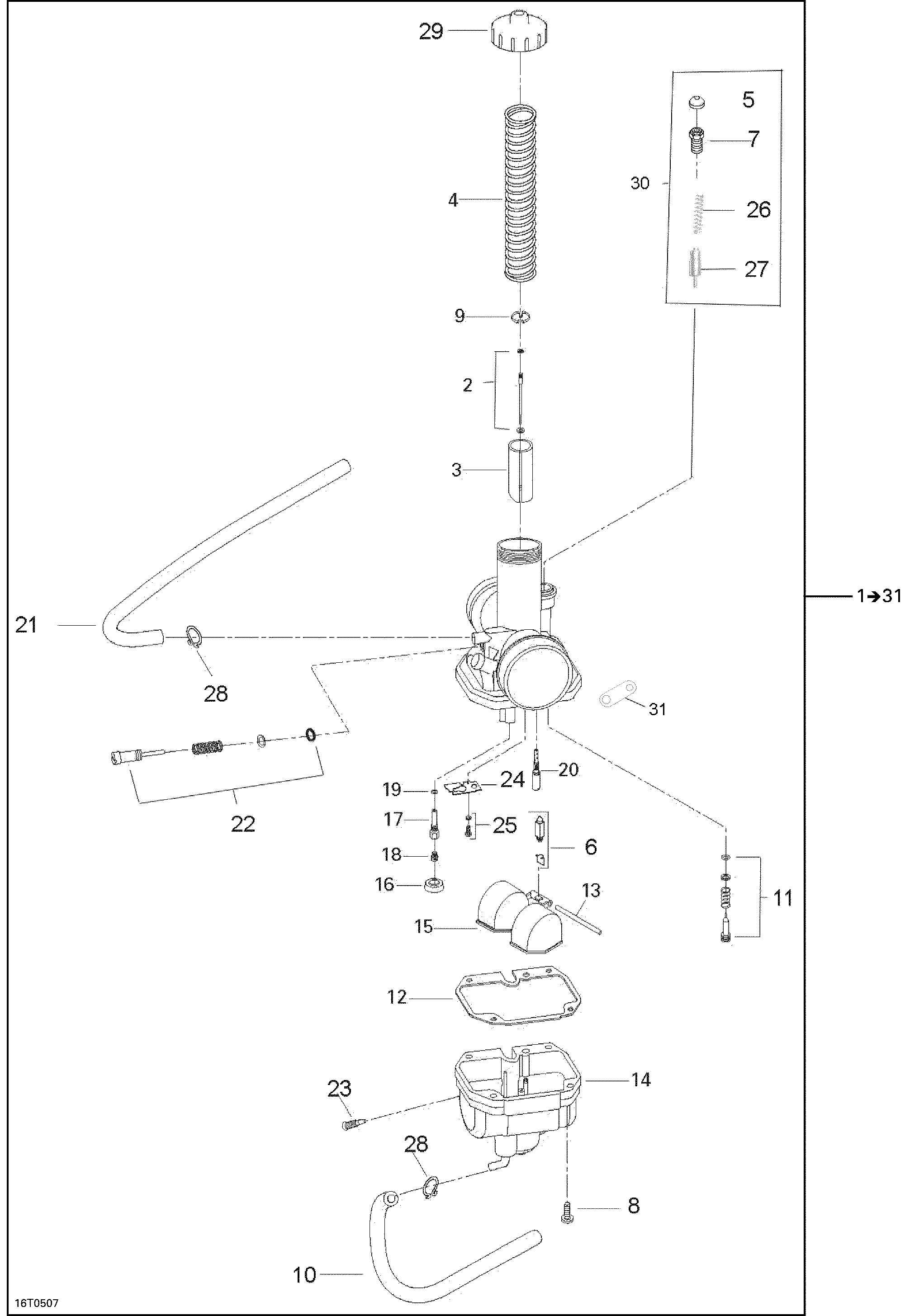 Схема узла: Carburetor