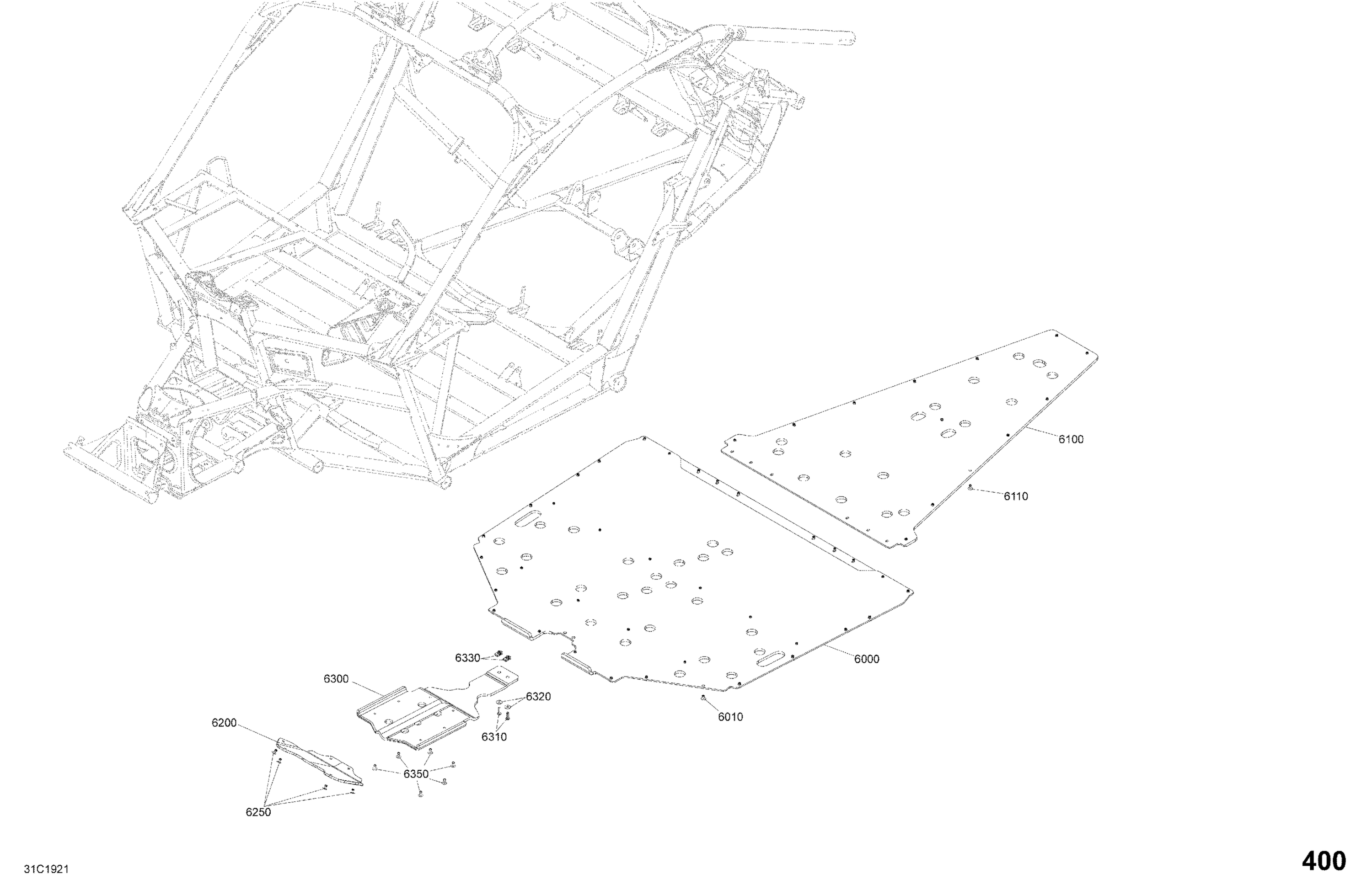 Body - Floor Section - Carbon Black