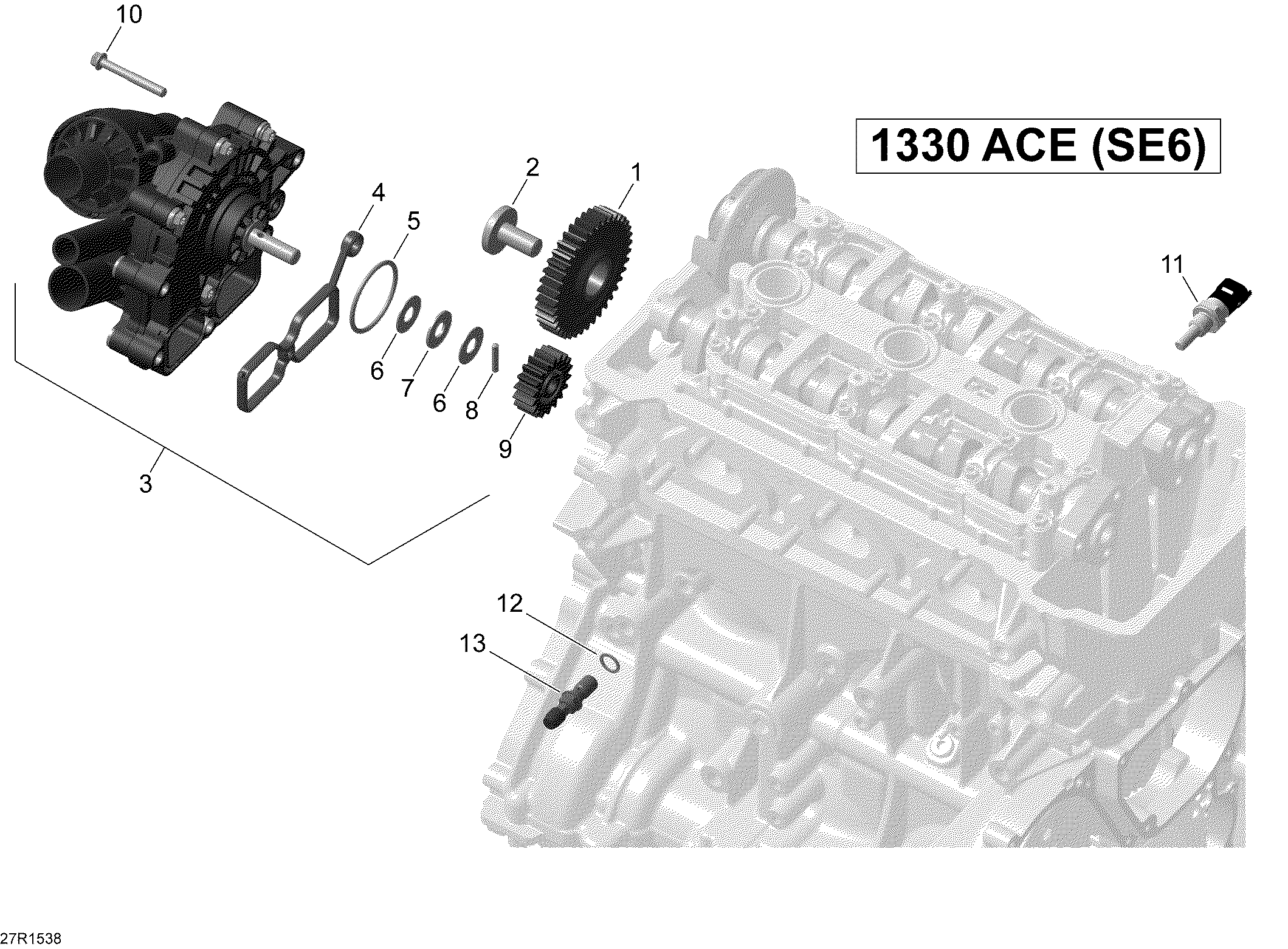 Схема узла: Engine Cooling _27R1538