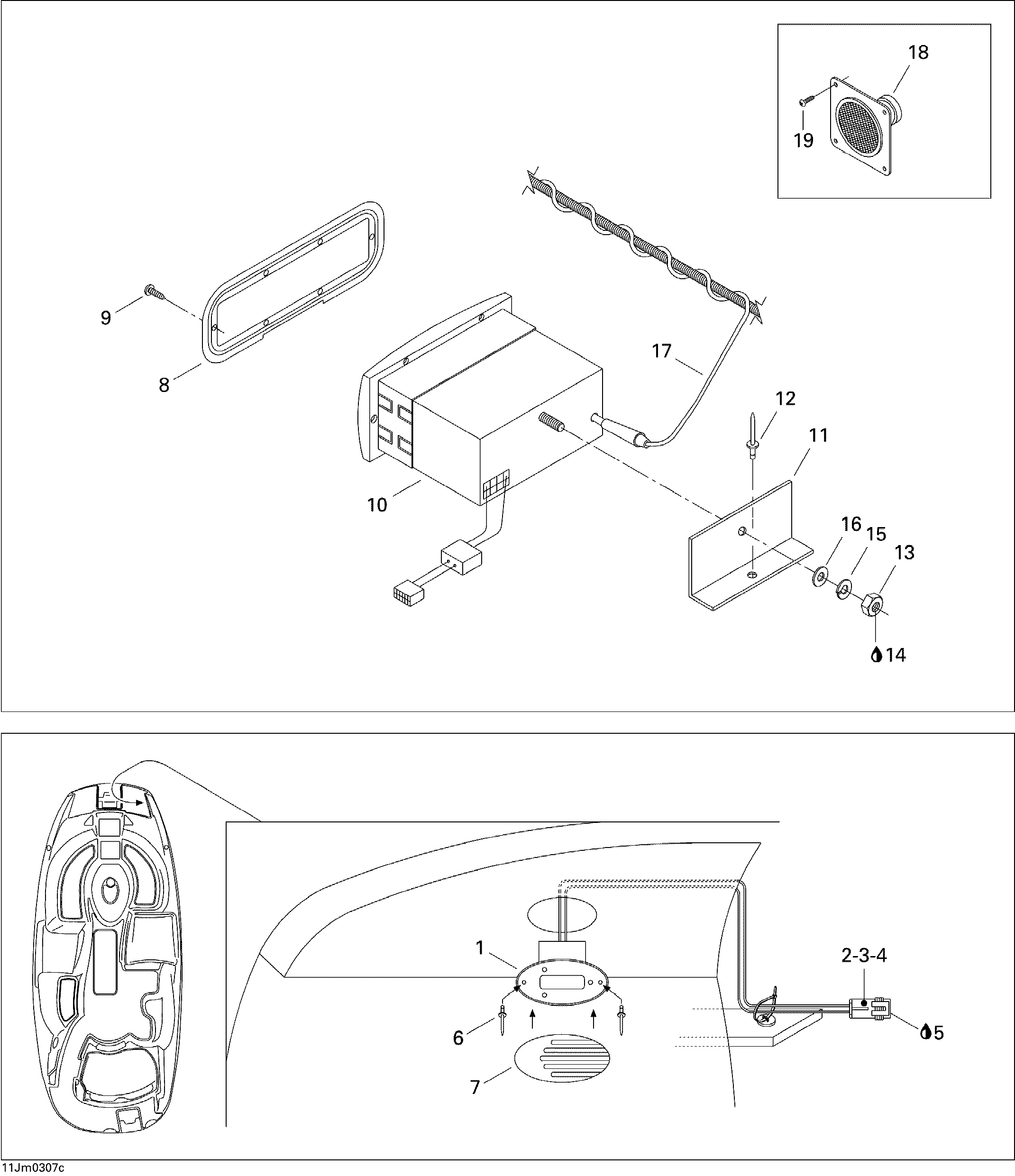 Схема узла: Electrical accessories 3