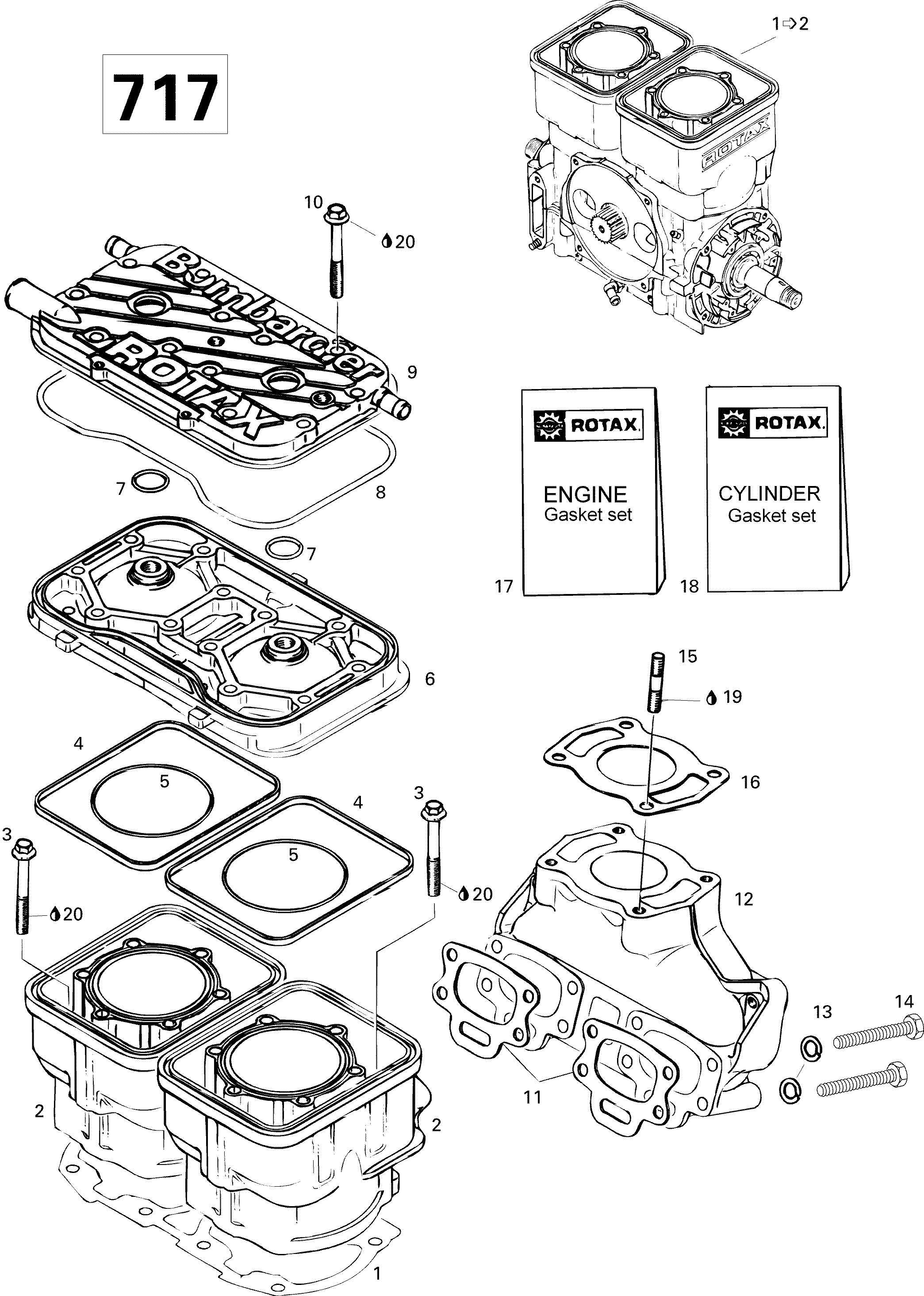 Cylinder And Exhaust Manifold