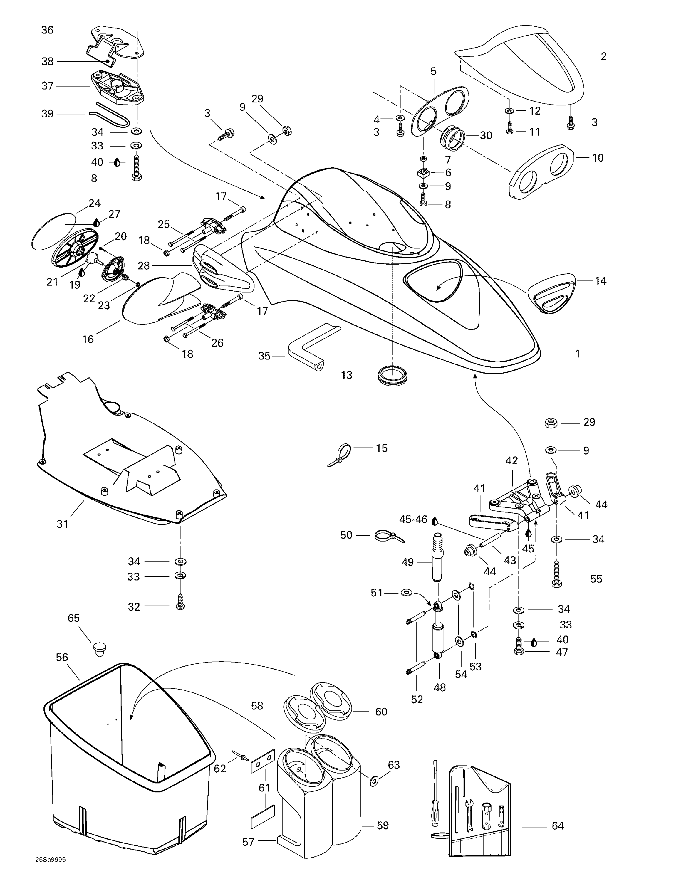 Схема узла: Front Storage Compartment