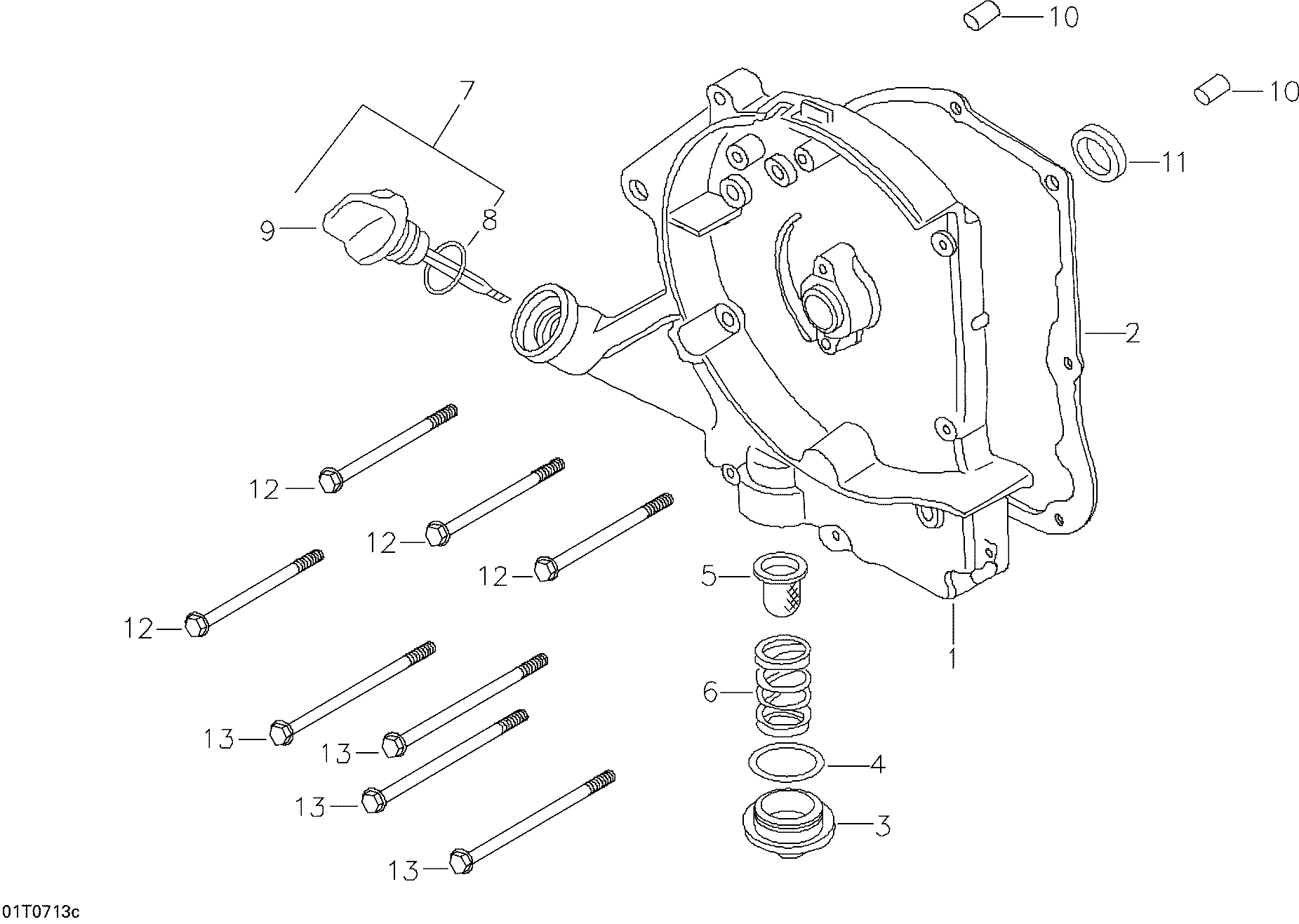 Crankcase Cover, Right