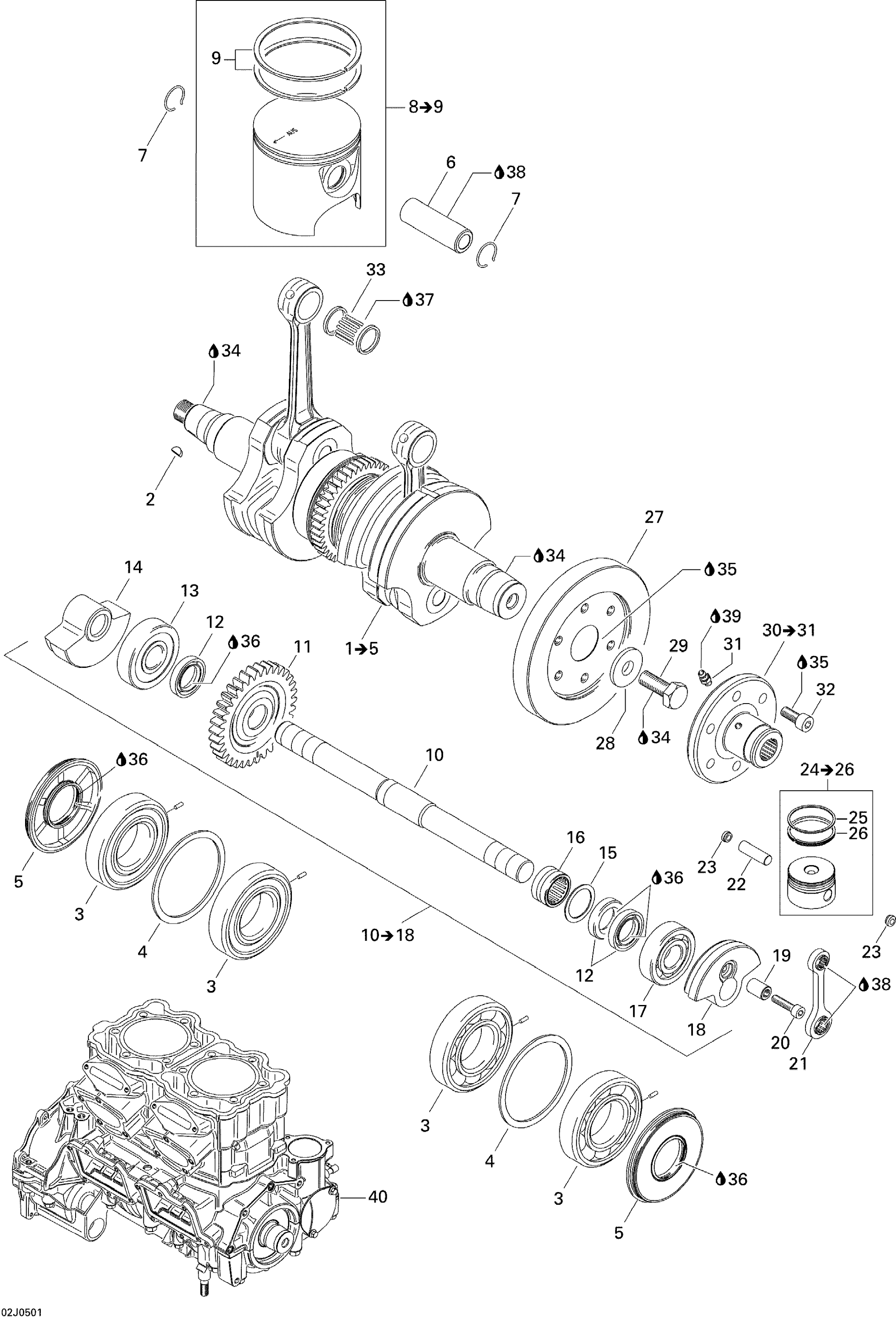 Crankshaft And Pistons