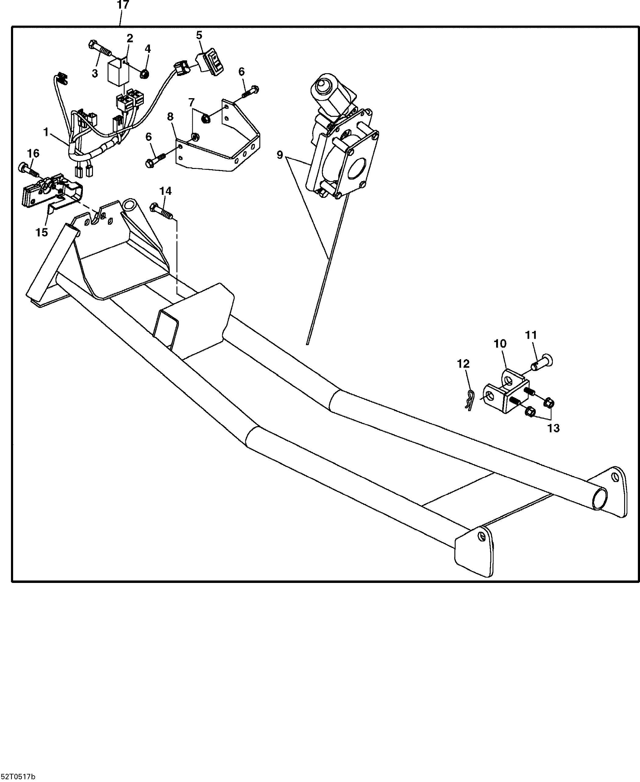 Optional Mounting Frame, Front Blade